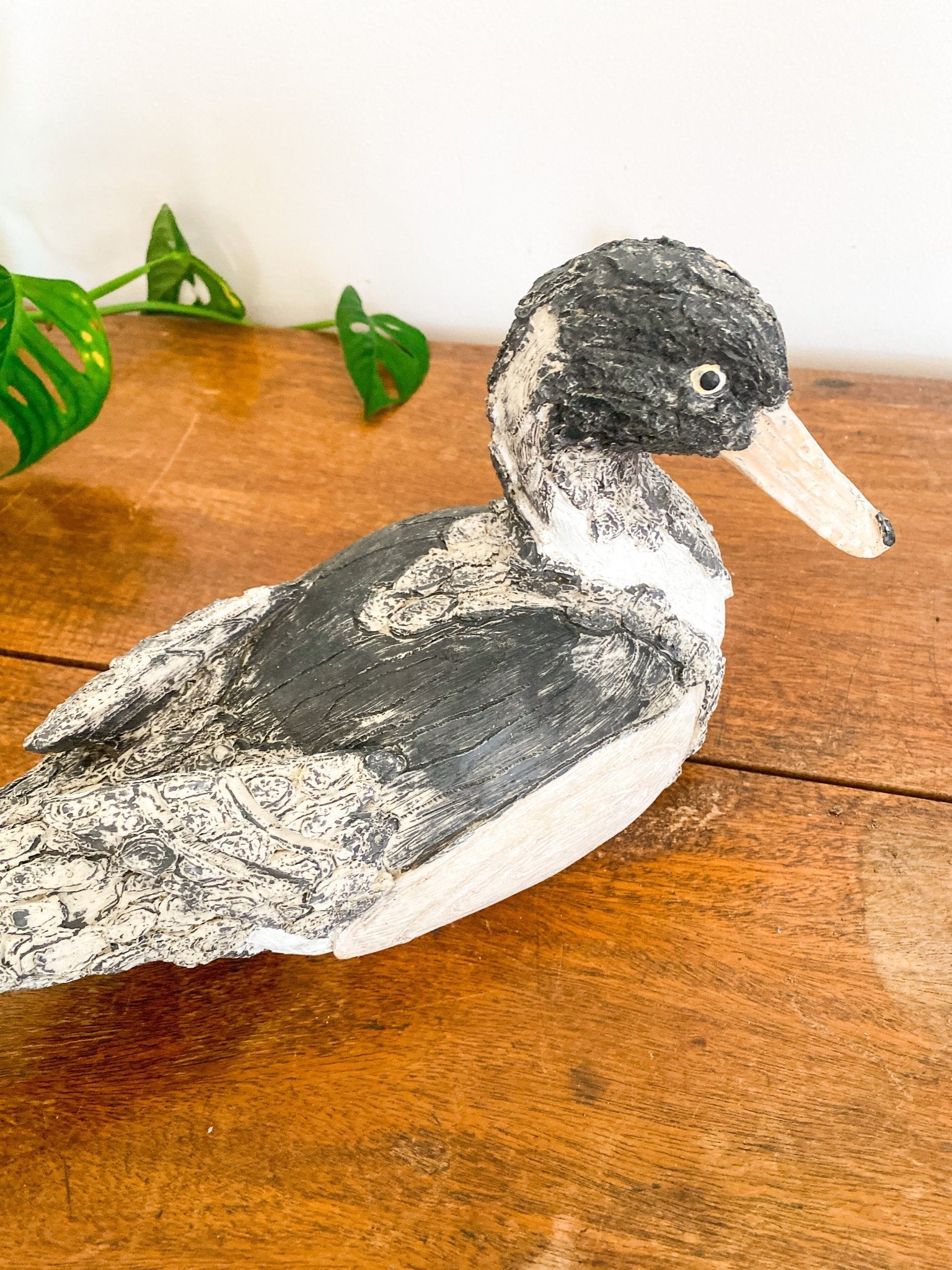 Antique Wooden & Handpainted Duck Decoy - Perth Market