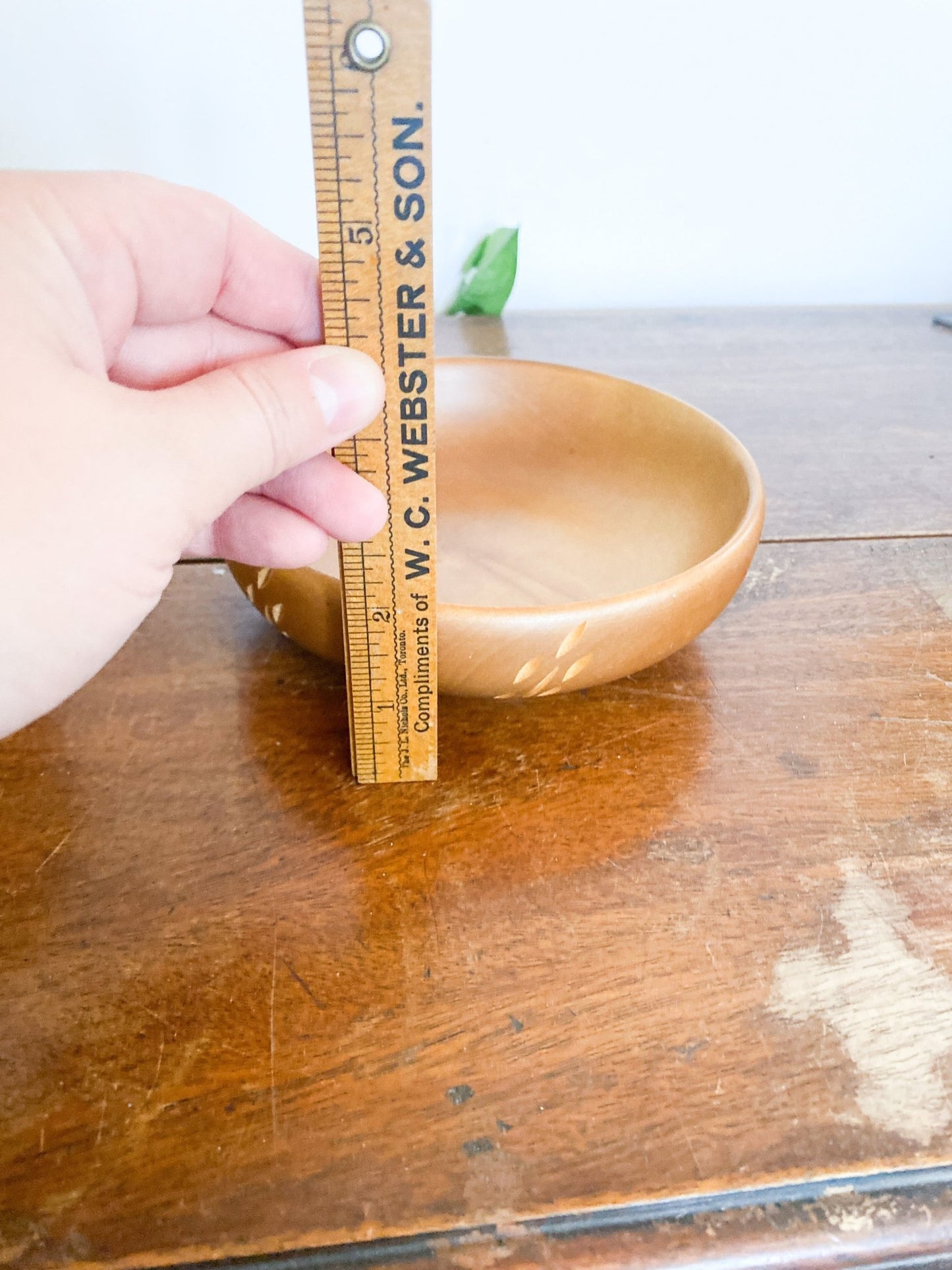 Baribocraft Set of Maple Wooden Bowls with Wheat Pattern - Perth Market