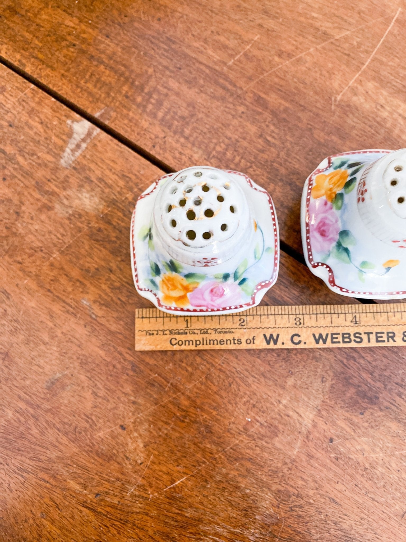 Ceramic Delicate Floral Salt & Pepper Shakers - Perth Market