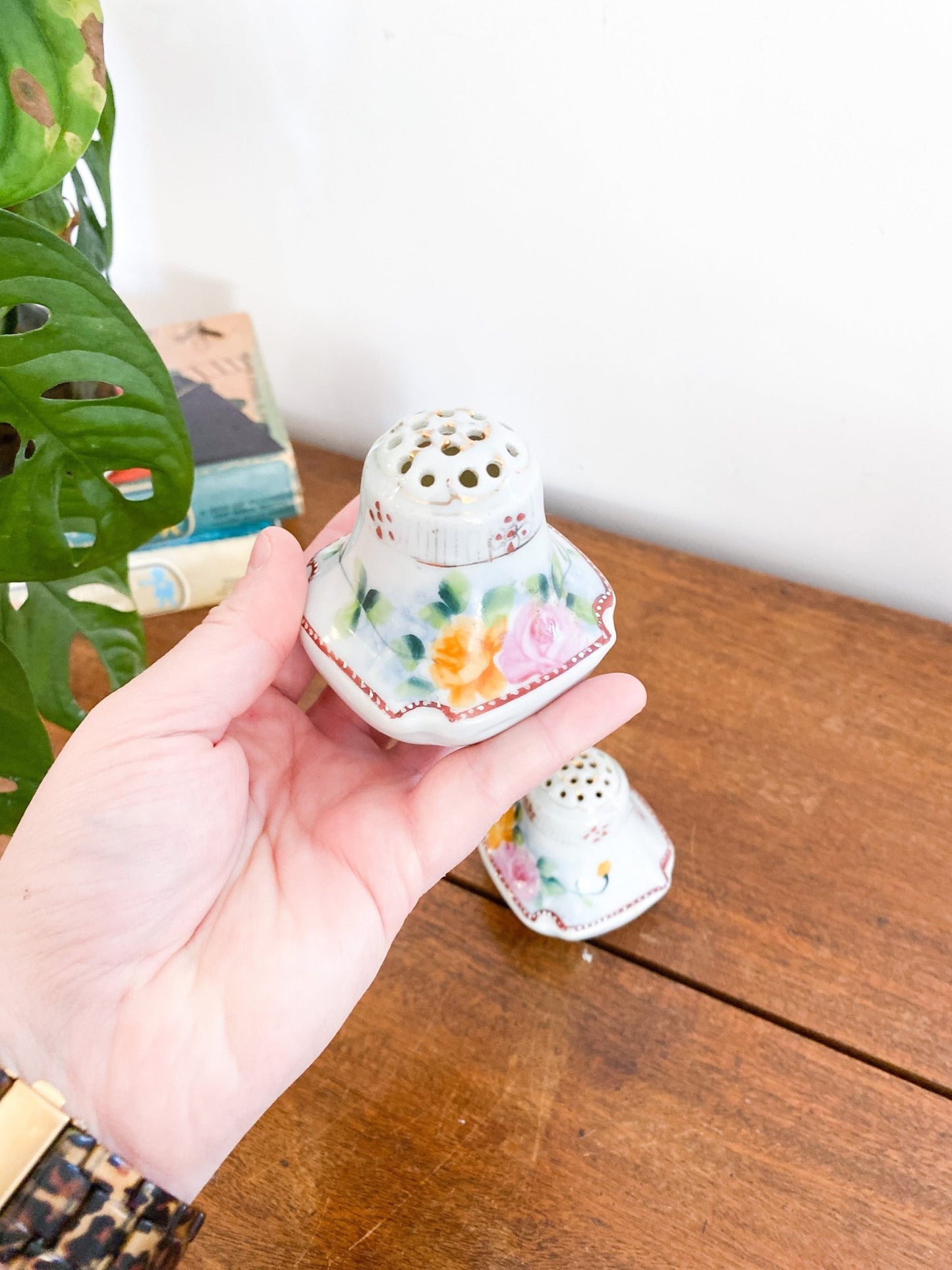 Ceramic Delicate Floral Salt & Pepper Shakers - Perth Market