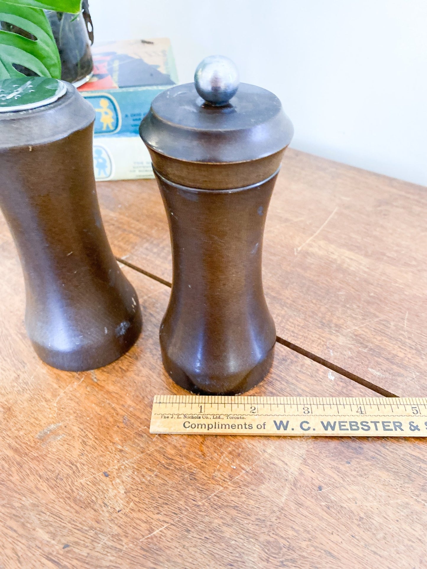 Darkened Wooden Salt & Pepper Shakers - Perth Market