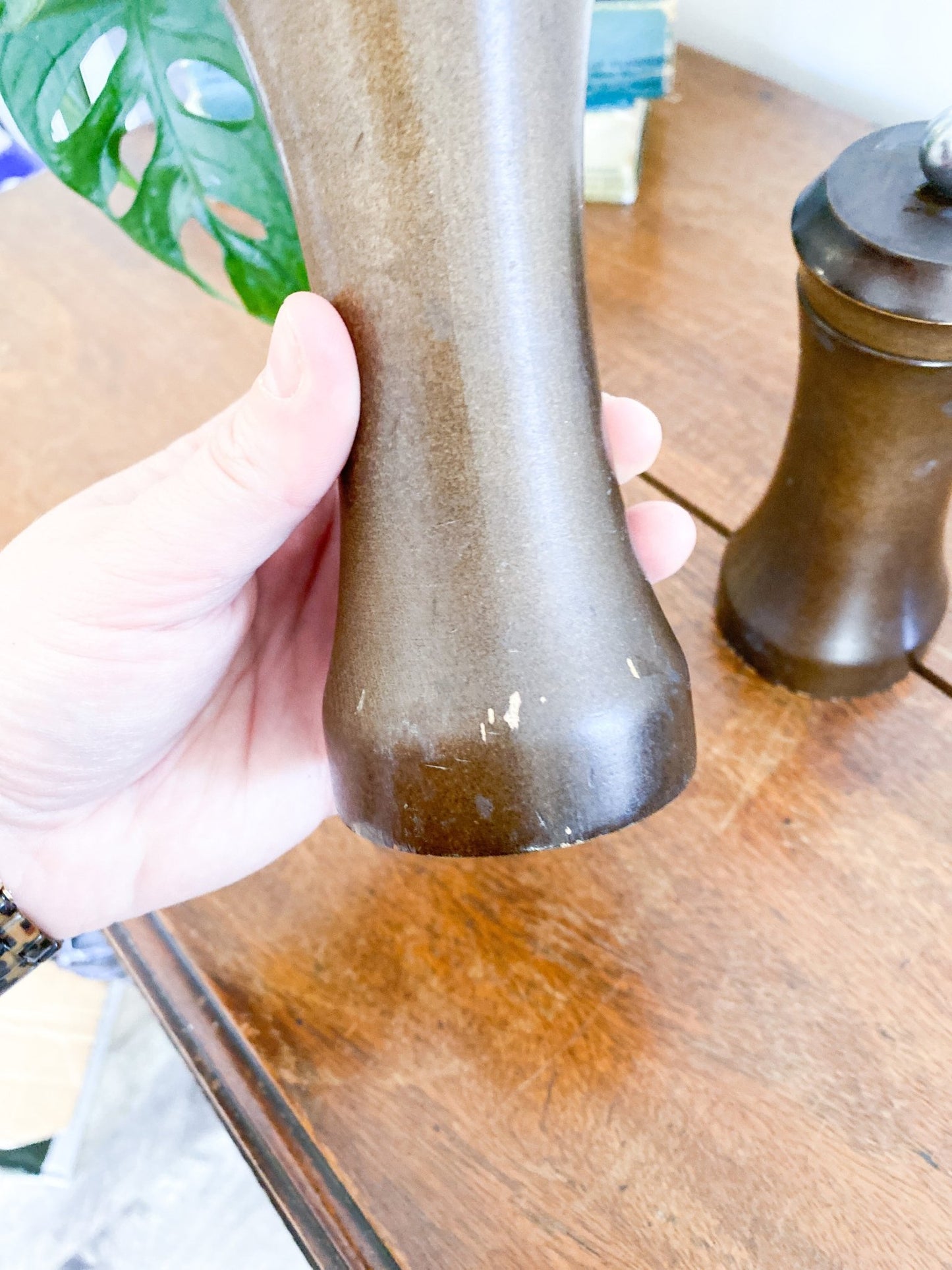 Darkened Wooden Salt & Pepper Shakers - Perth Market