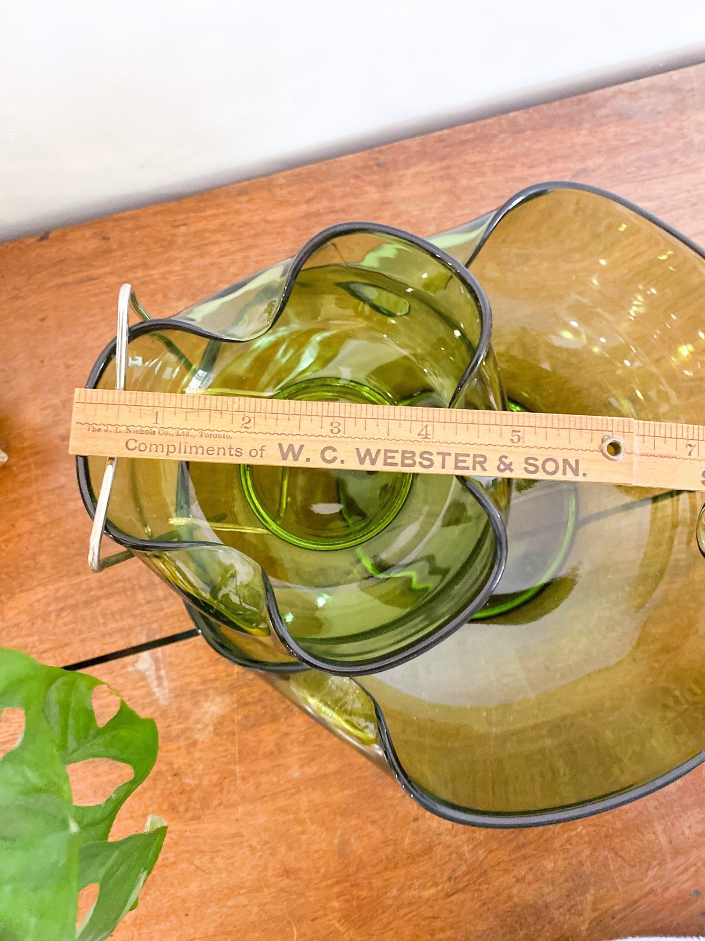 Green Glass Chip & Dip Bowl - Perth Market