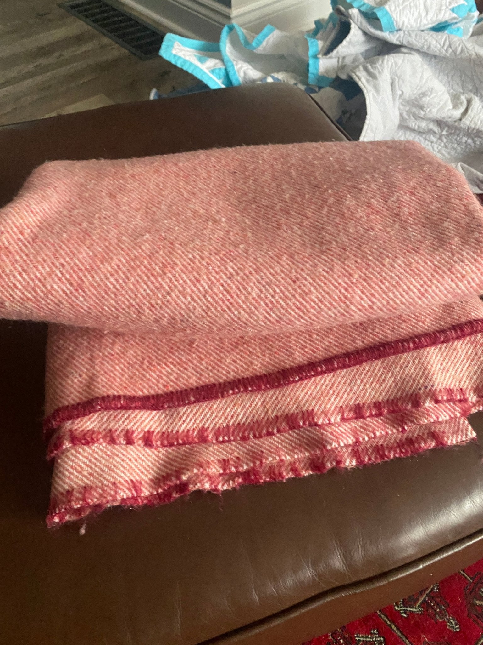 Pink Wool Blend Blanket - Perth Market