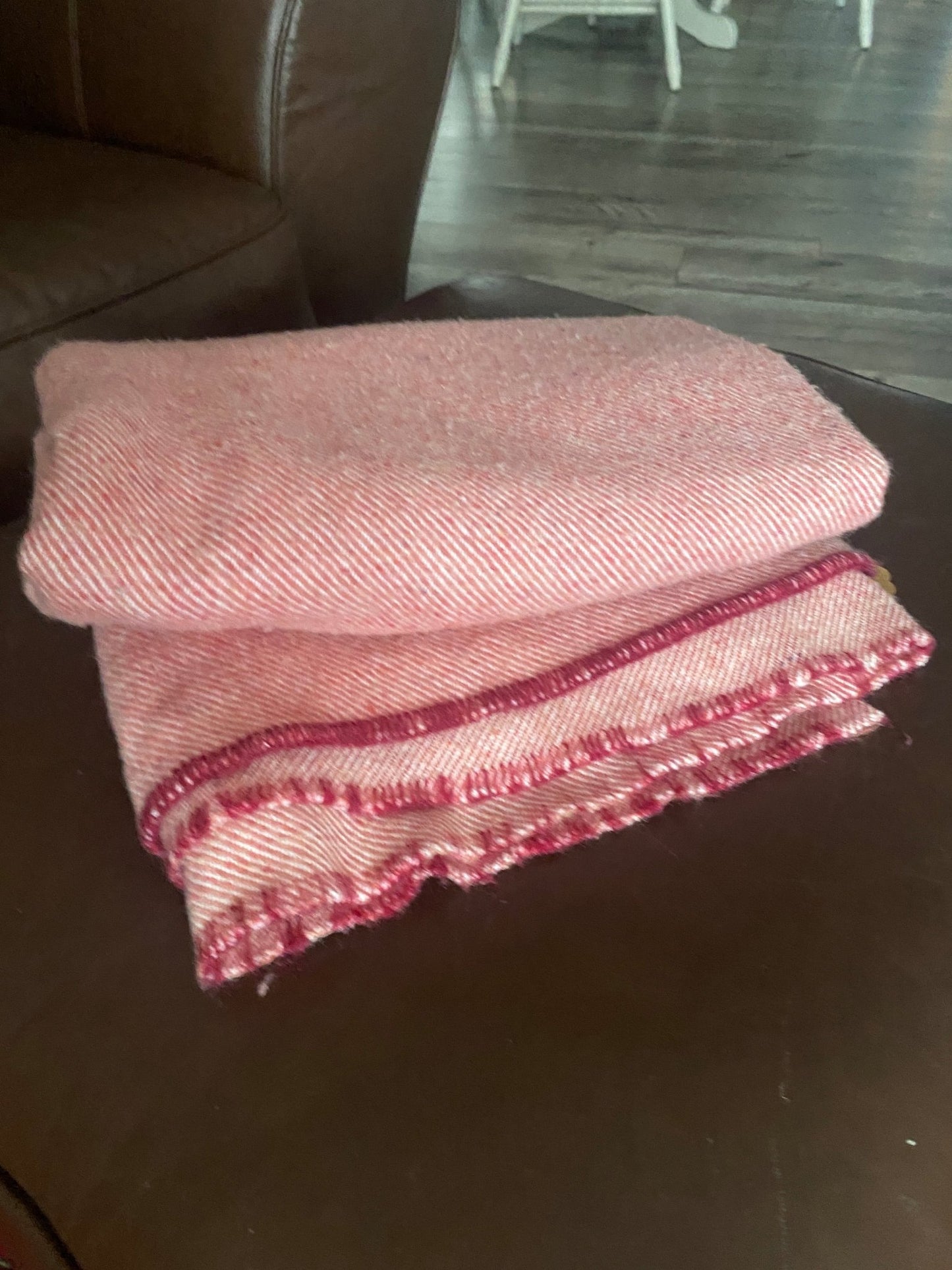 Pink Wool Blend Blanket - Perth Market