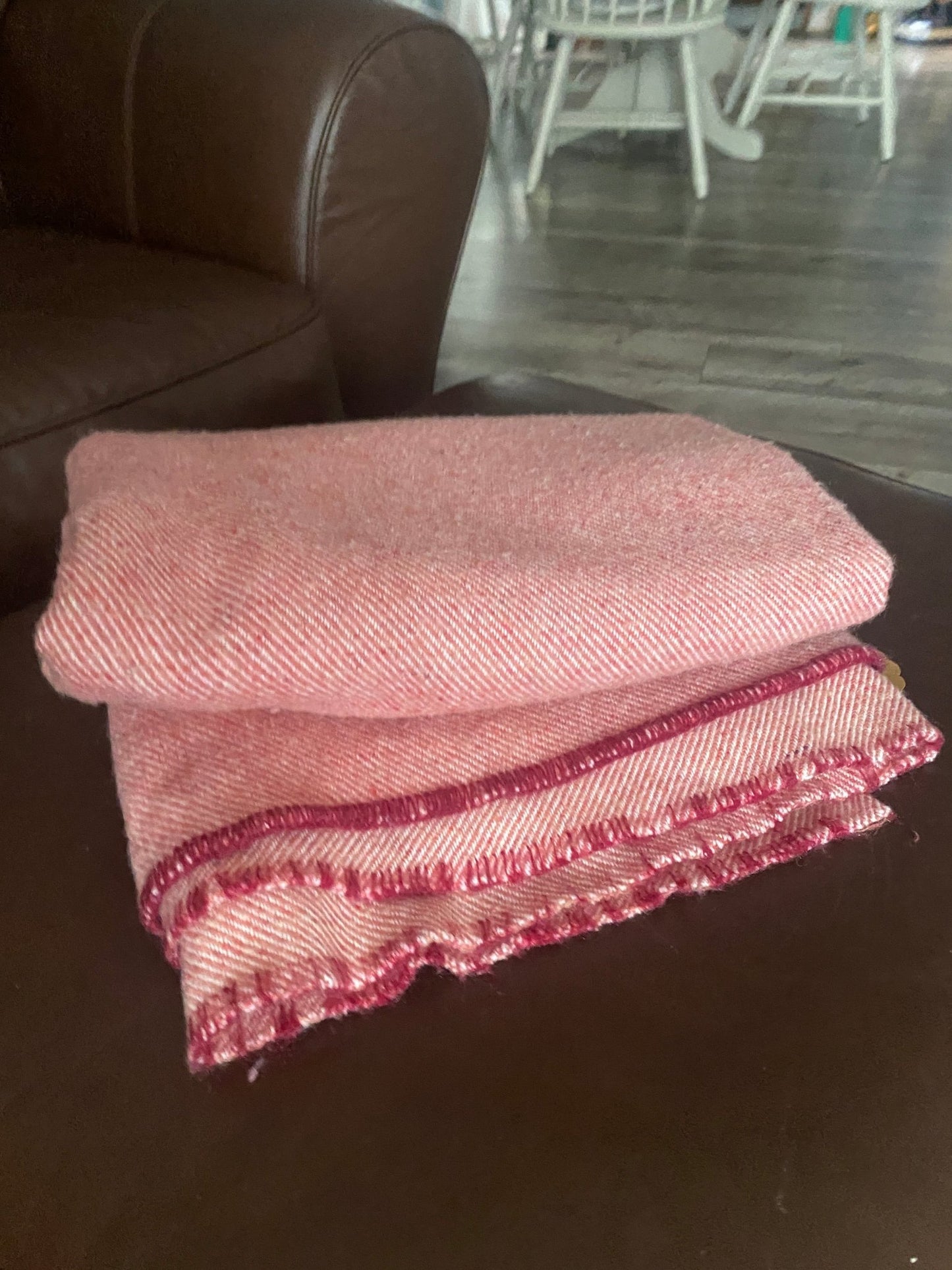 Pink Wool Blend Blanket - Perth Market