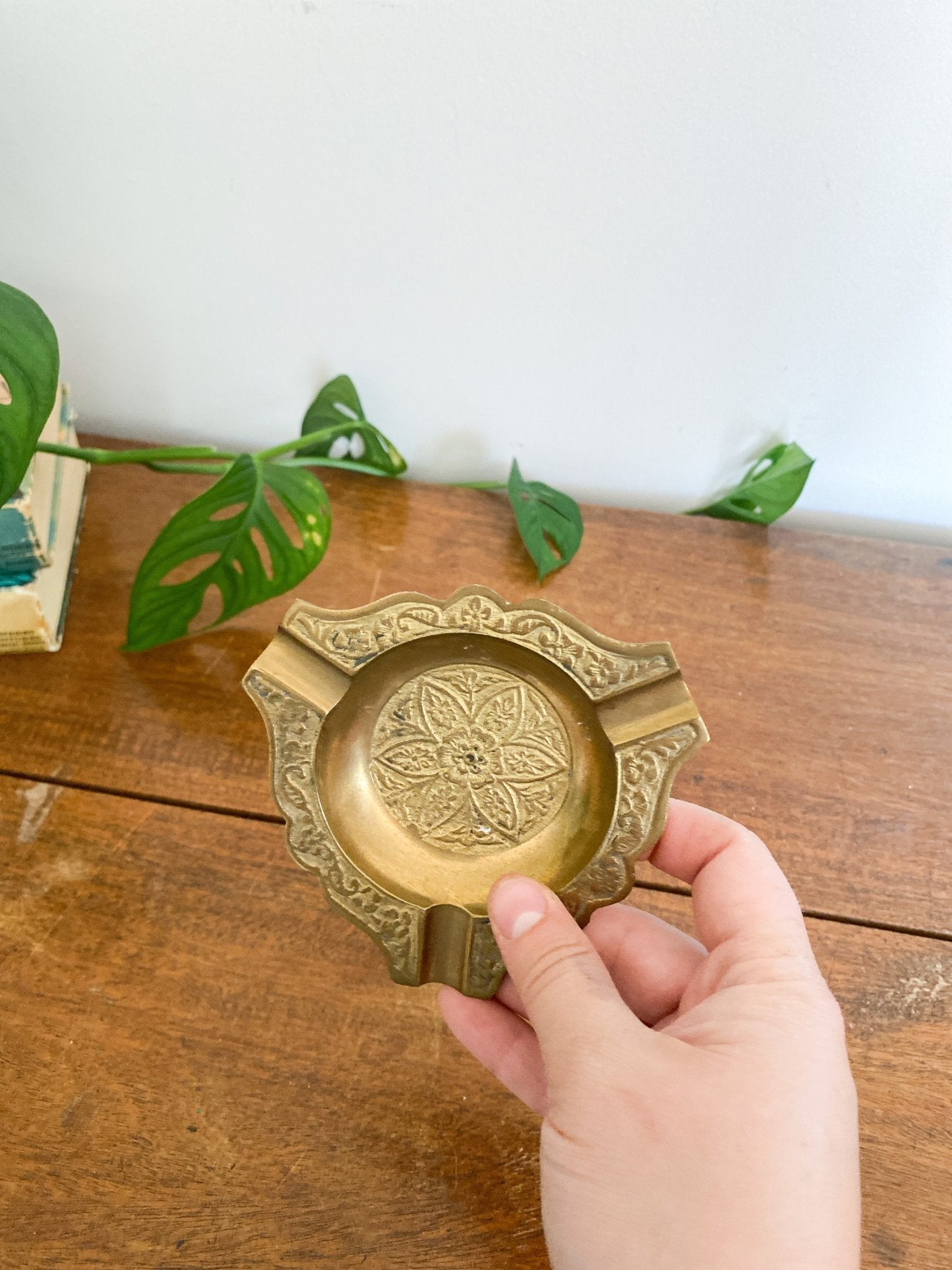 Vintage brass selling ashtray