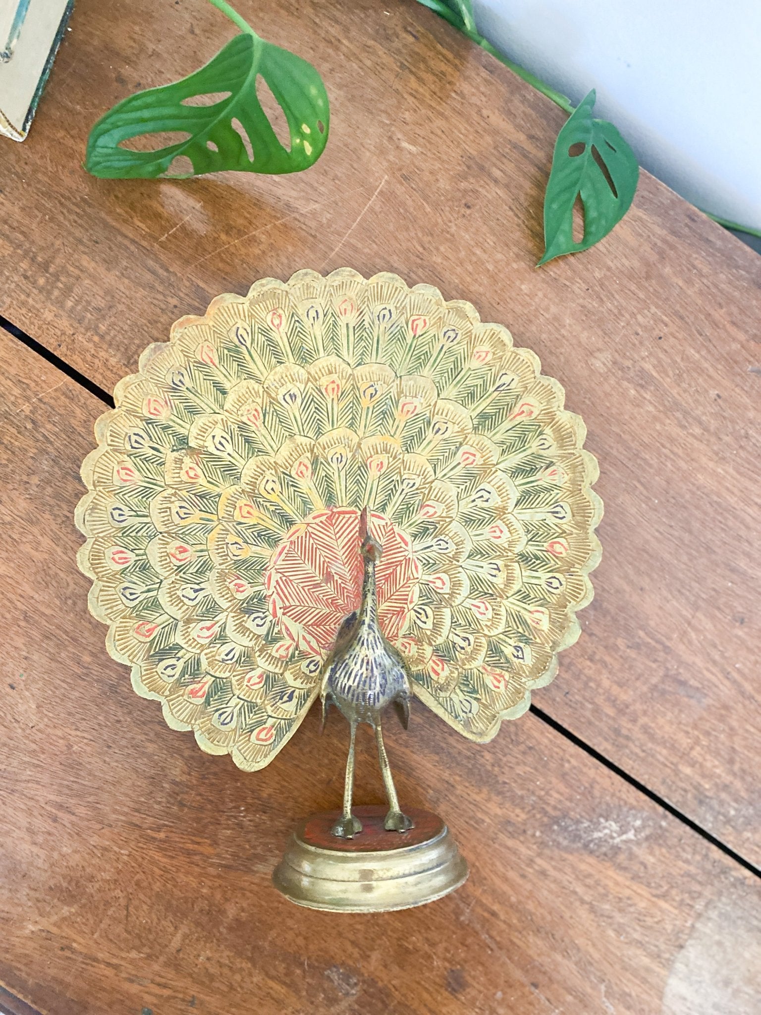 Vintage Brass Peacock - Perth Market