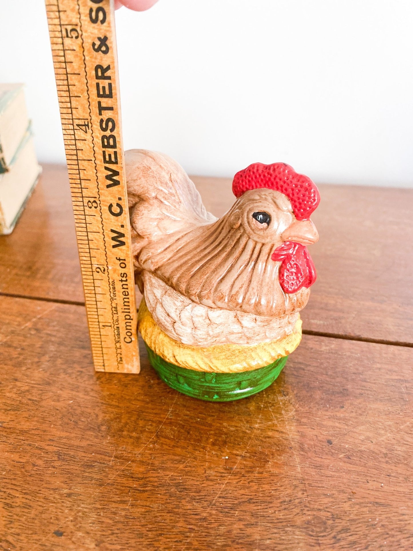 Vintage Chickens on a Basket Salt + Pepper Shakers - Perth Market