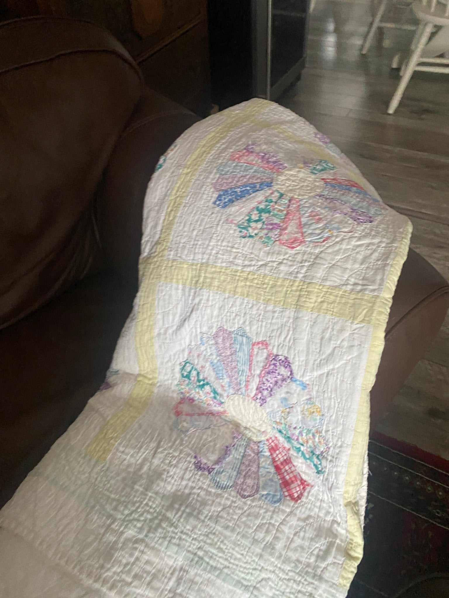 Vintage Quilt Blanket - Distressed/Worn - Perth Market