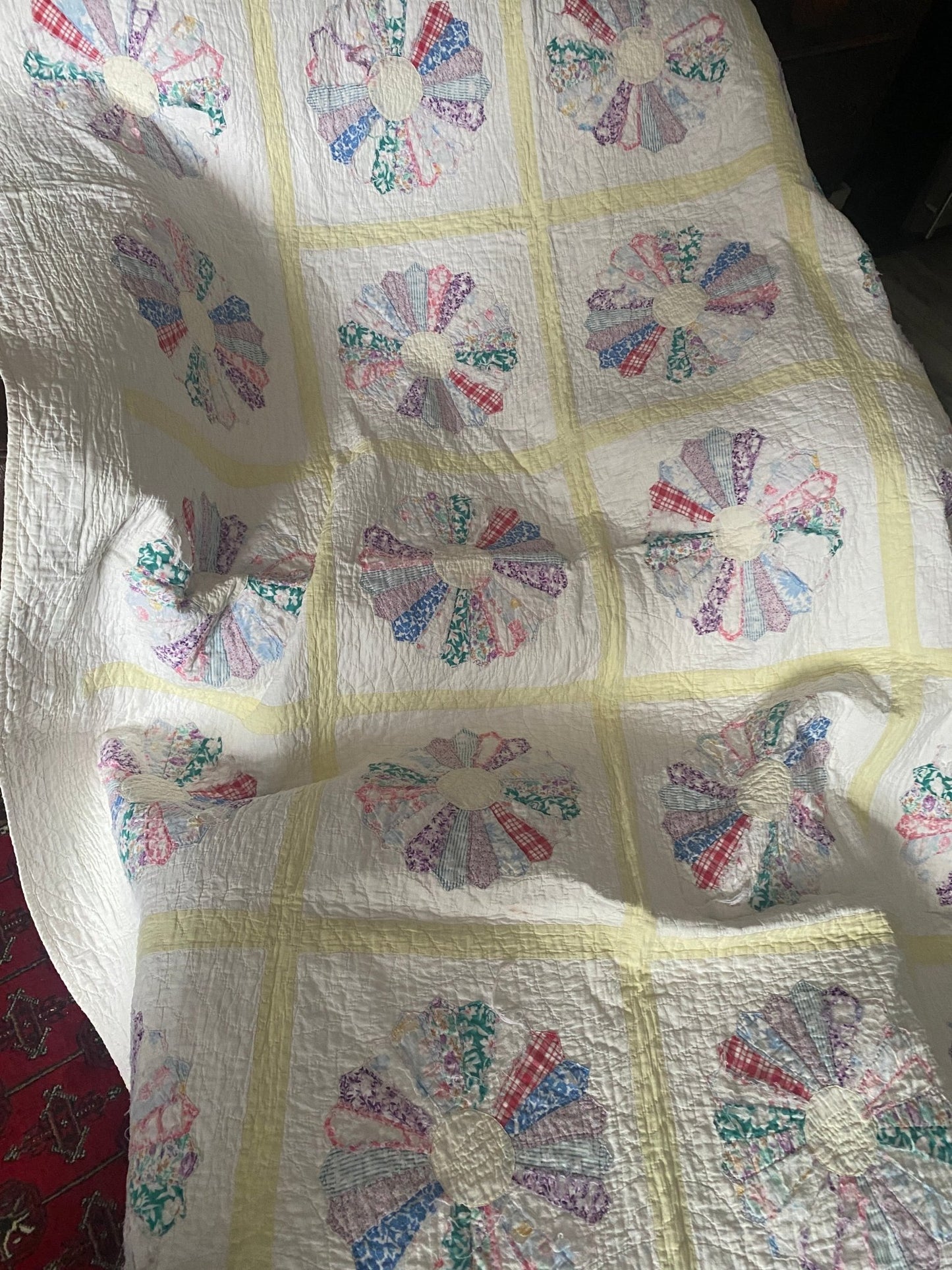 Vintage Quilt Blanket - Distressed/Worn - Perth Market