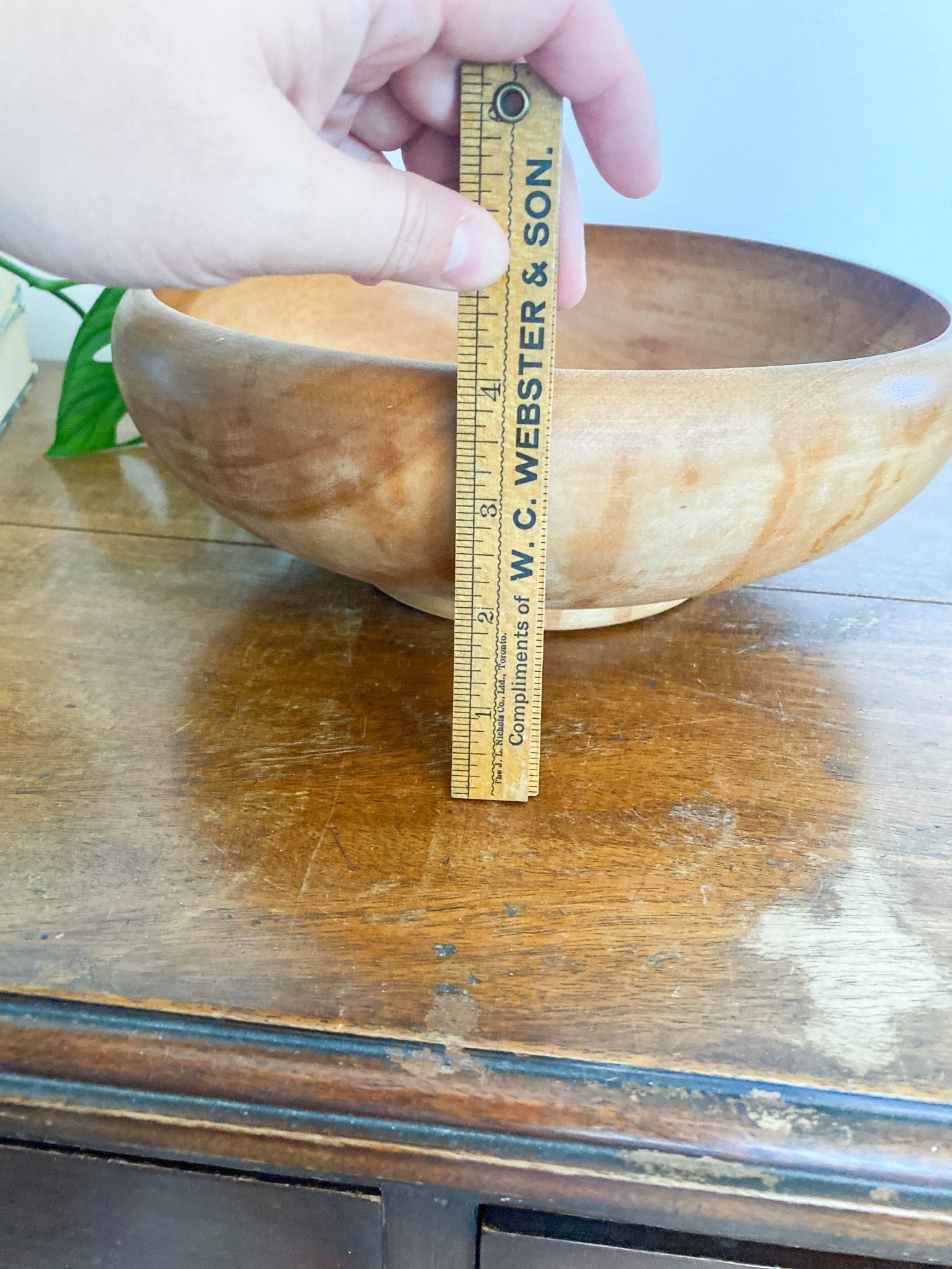 Vintage Wooden Salad Bowl - Perth Market