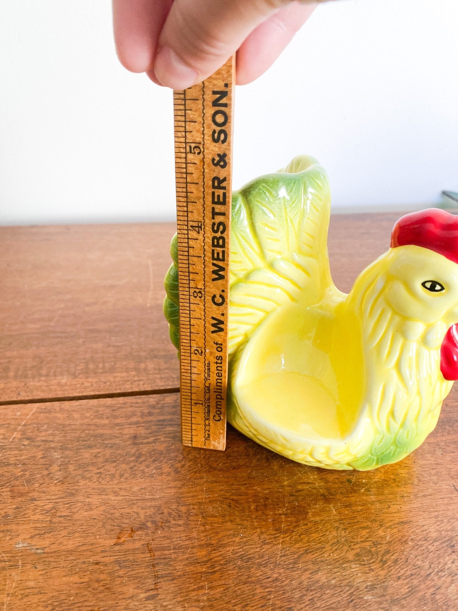 Vintage Yellow Hen Napkin + Salt & Pepper Holder - Perth Market