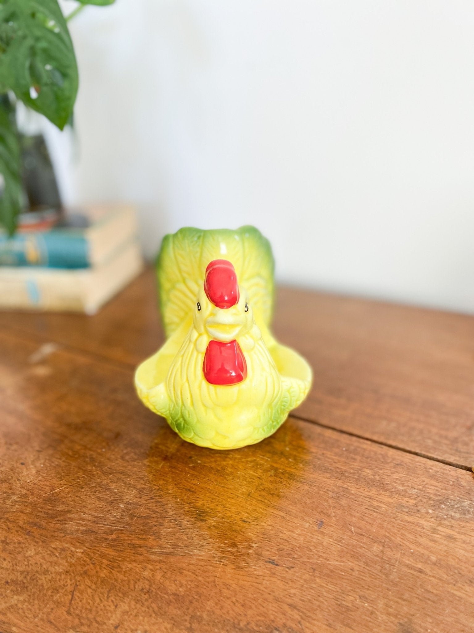 Vintage Yellow Hen Napkin + Salt & Pepper Holder - Perth Market