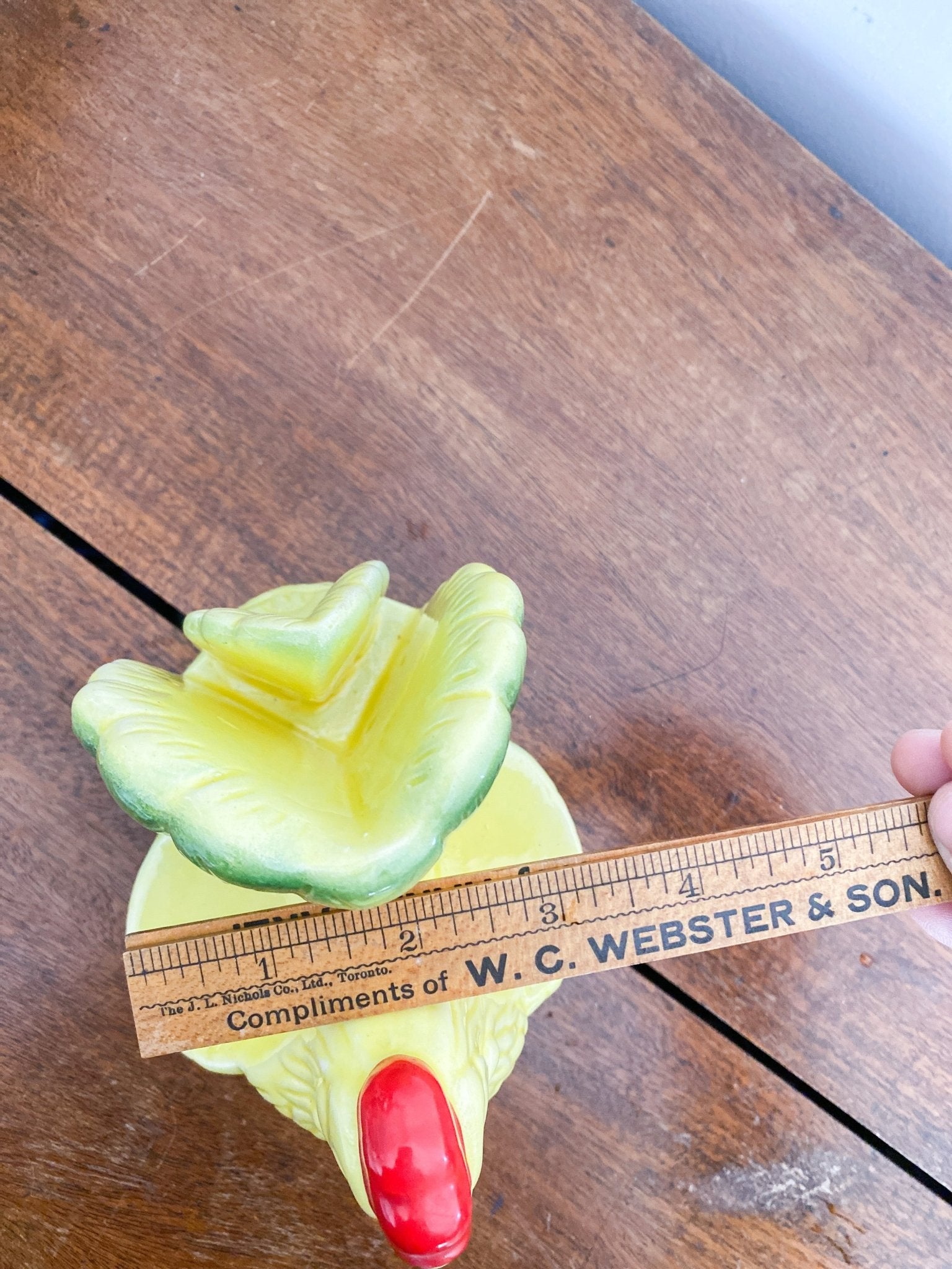 Vintage Yellow Hen Napkin + Salt & Pepper Holder - Perth Market