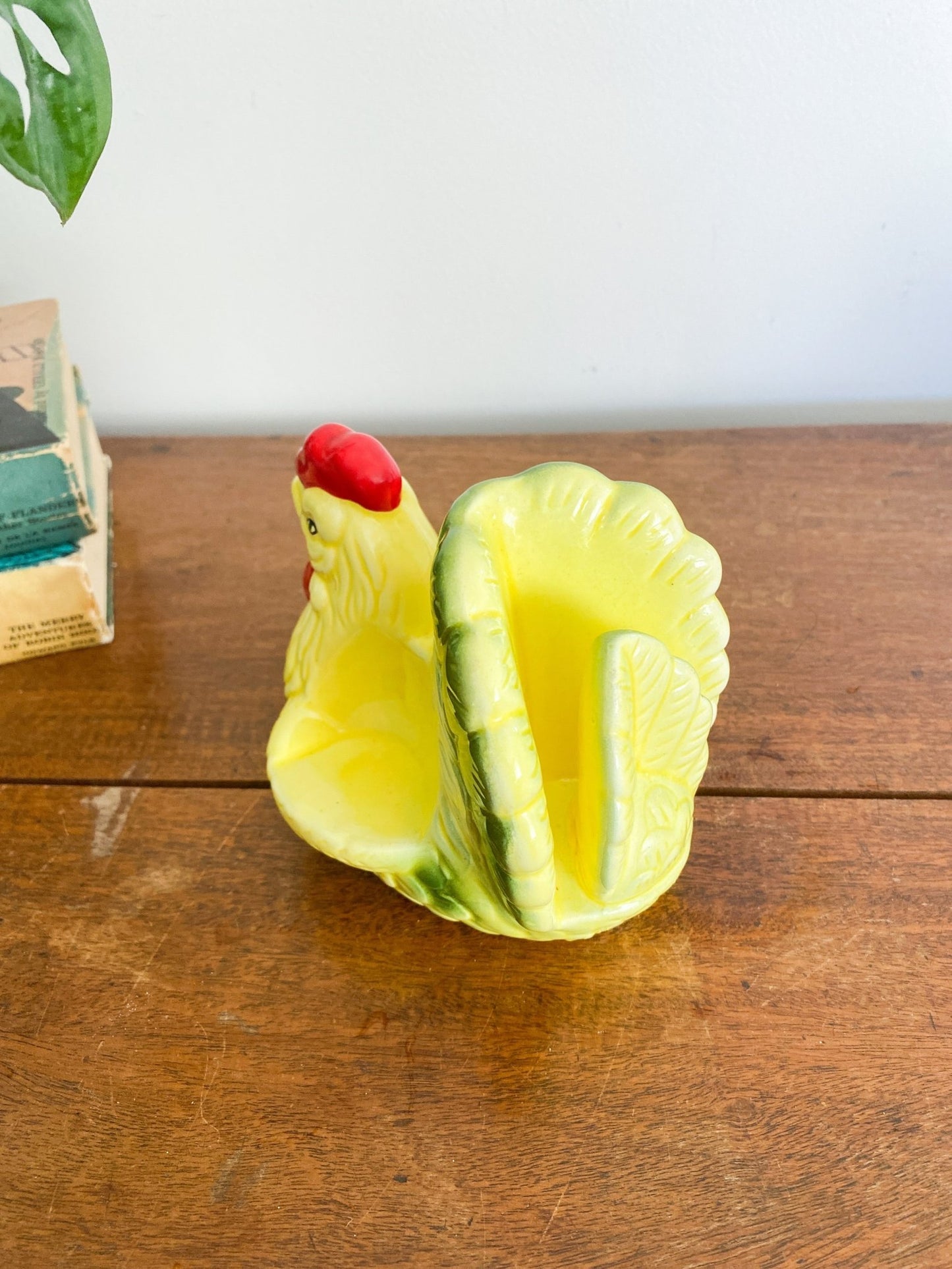 Vintage Yellow Hen Napkin + Salt & Pepper Holder - Perth Market