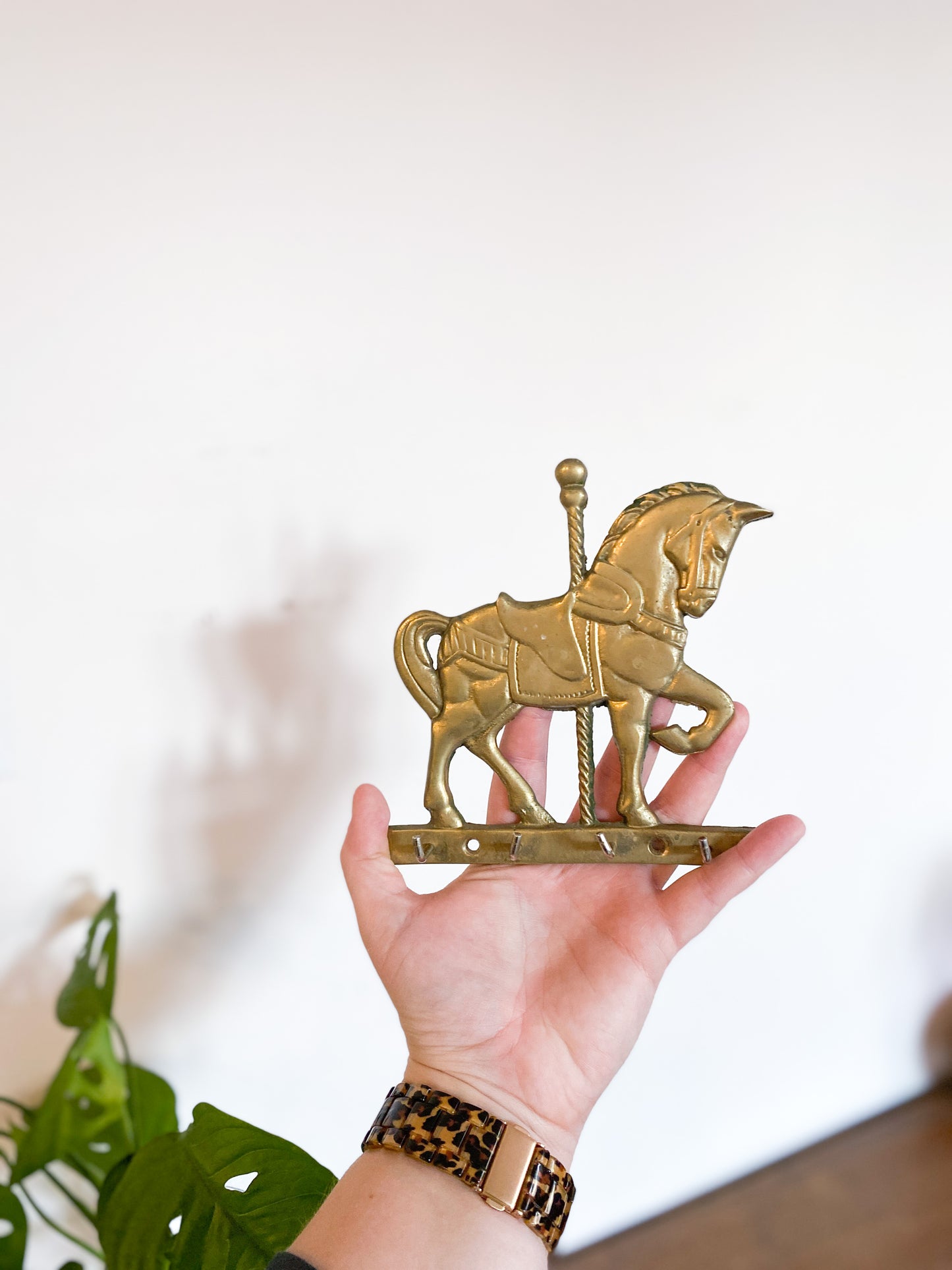 Brass Unicorn Key Hook