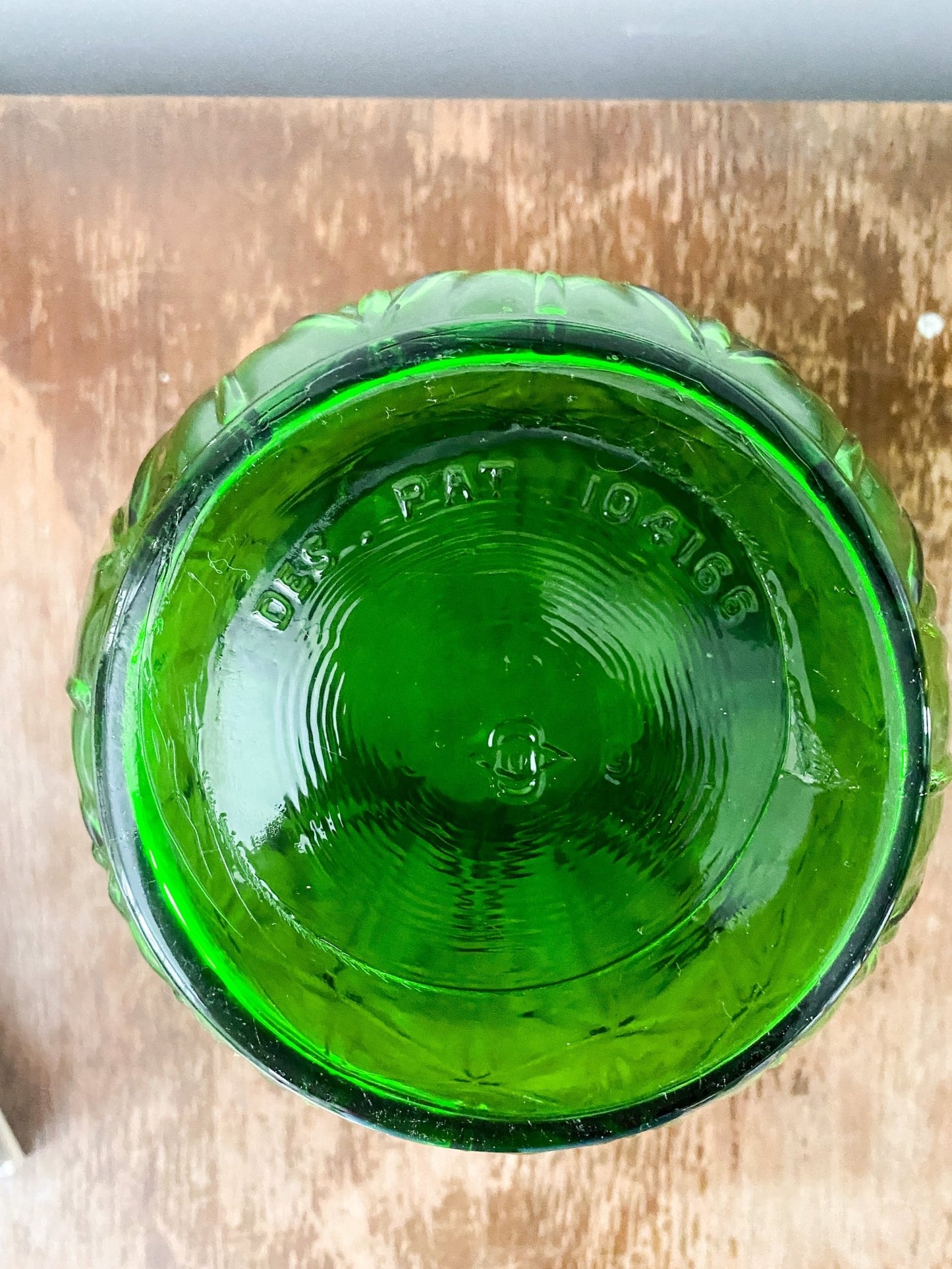 A.I. Lorenzen Owens-Illinois Green Depression Glass Vase - Perth Market