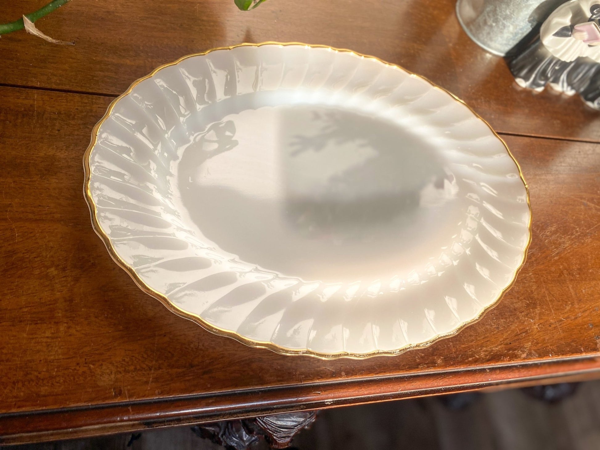 Anchor Hocking Vintage Milk Glass Serving Tray - Perth Market