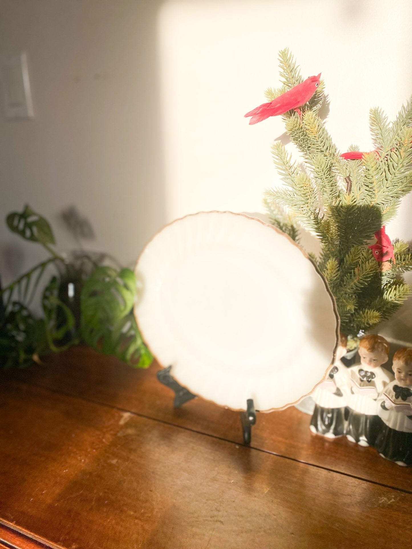 Anchor Hocking Vintage Milk Glass Serving Tray - Perth Market