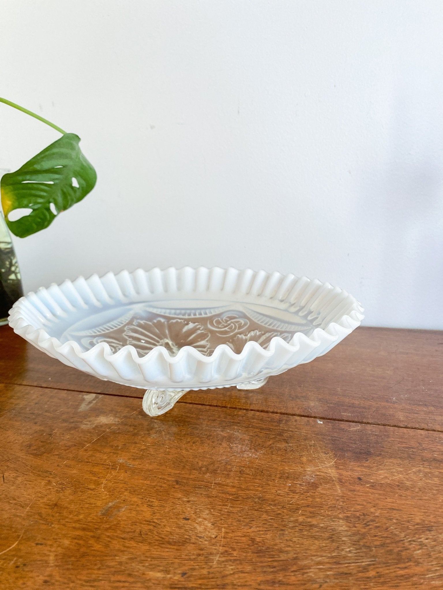 Antique Northwood Ruffles & Rings Opalescent Bowl - Perth Market