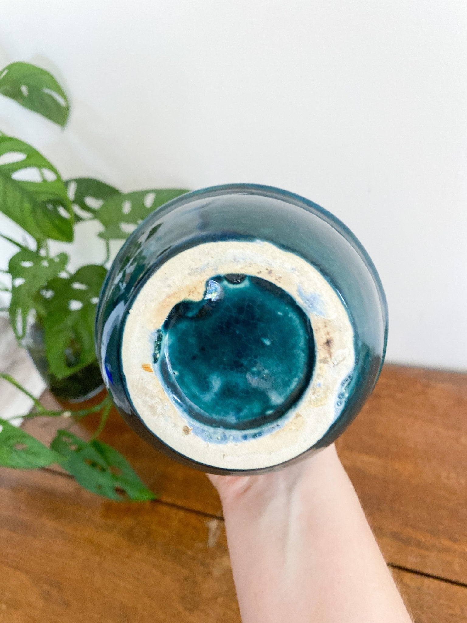 Blue Drip Glaze Vase - Perth Market