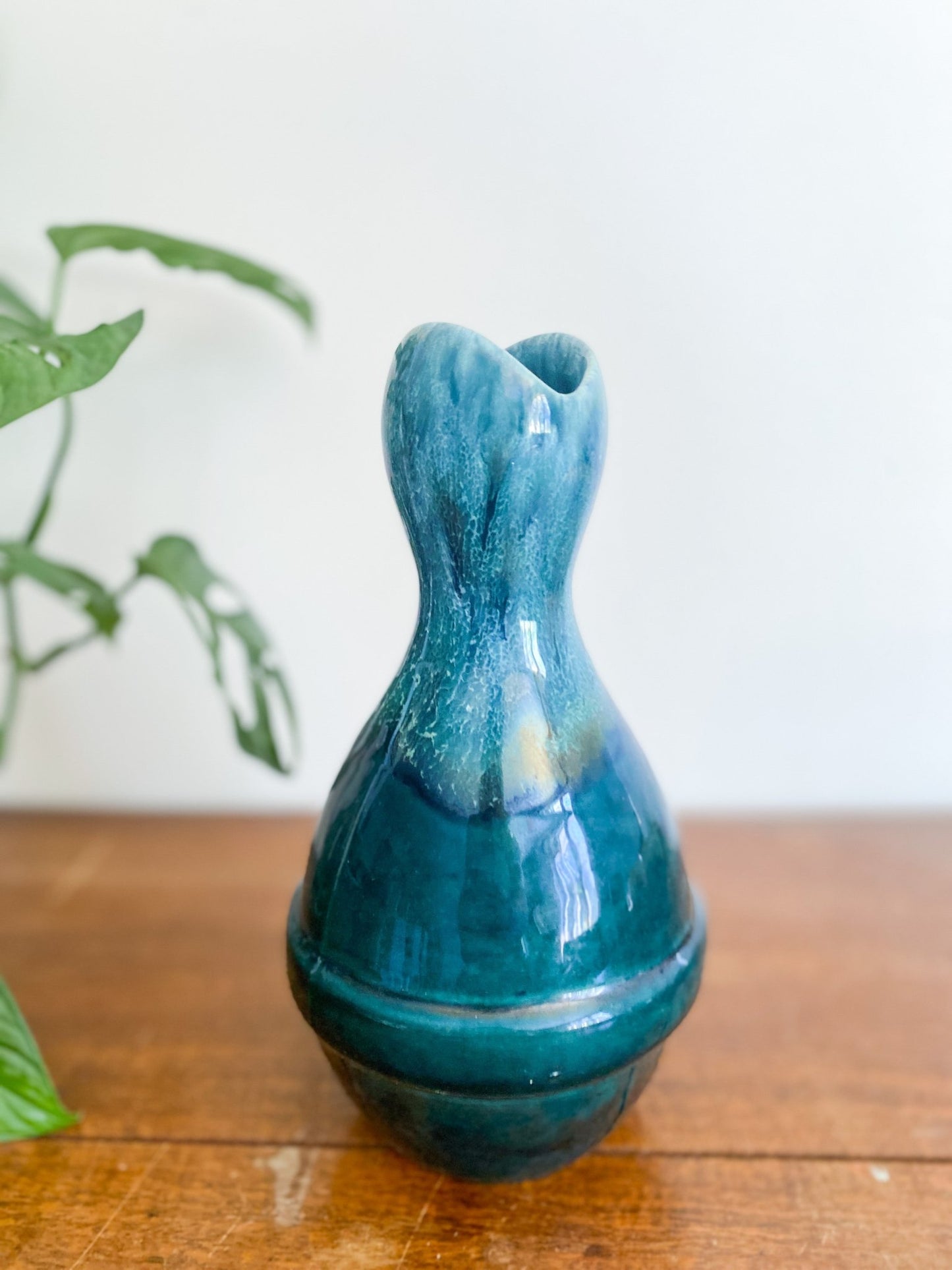 Blue Drip Glaze Vase - Perth Market