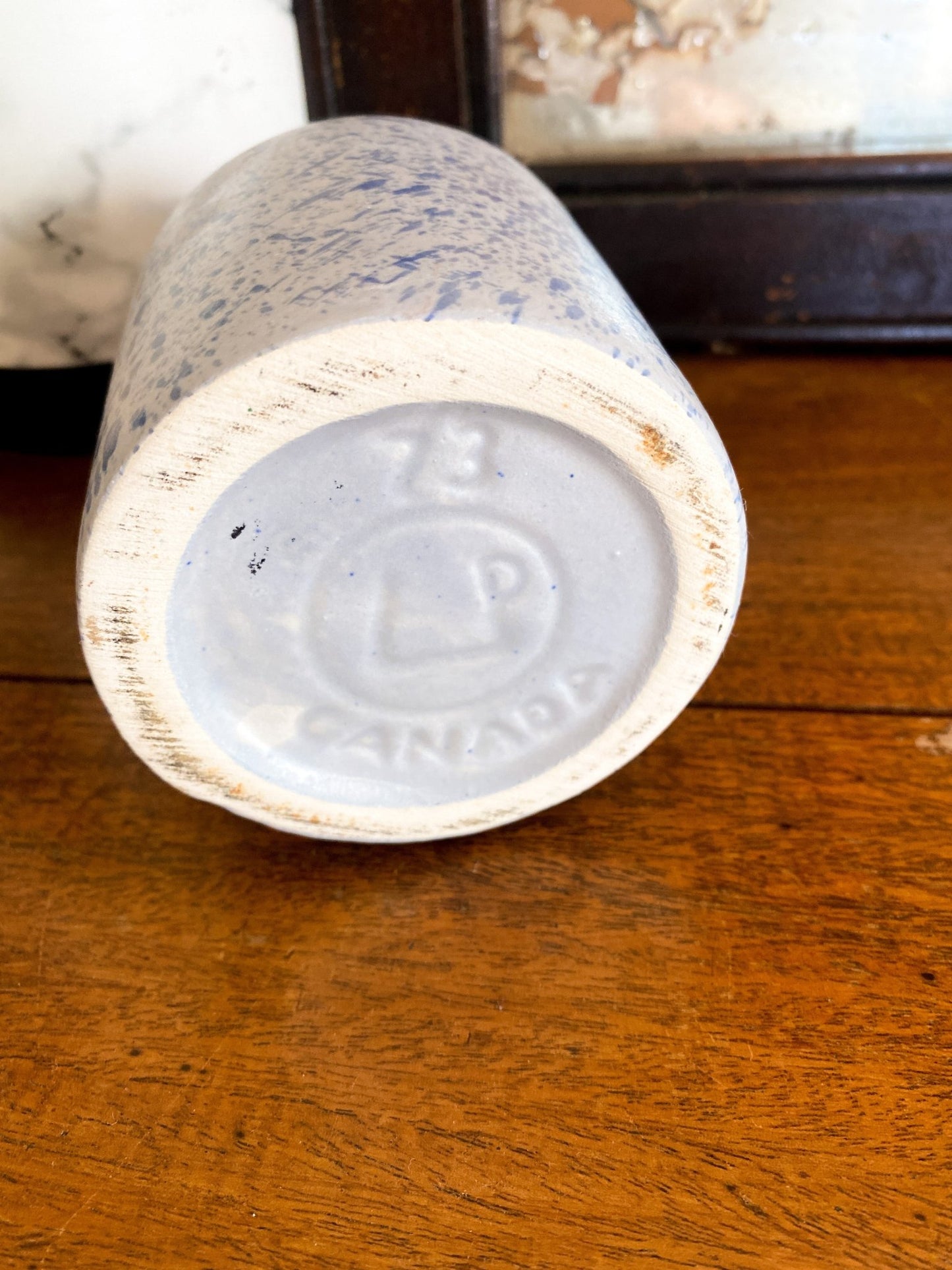 Blue Speckled Laurentian Pottery Jug - Perth Market