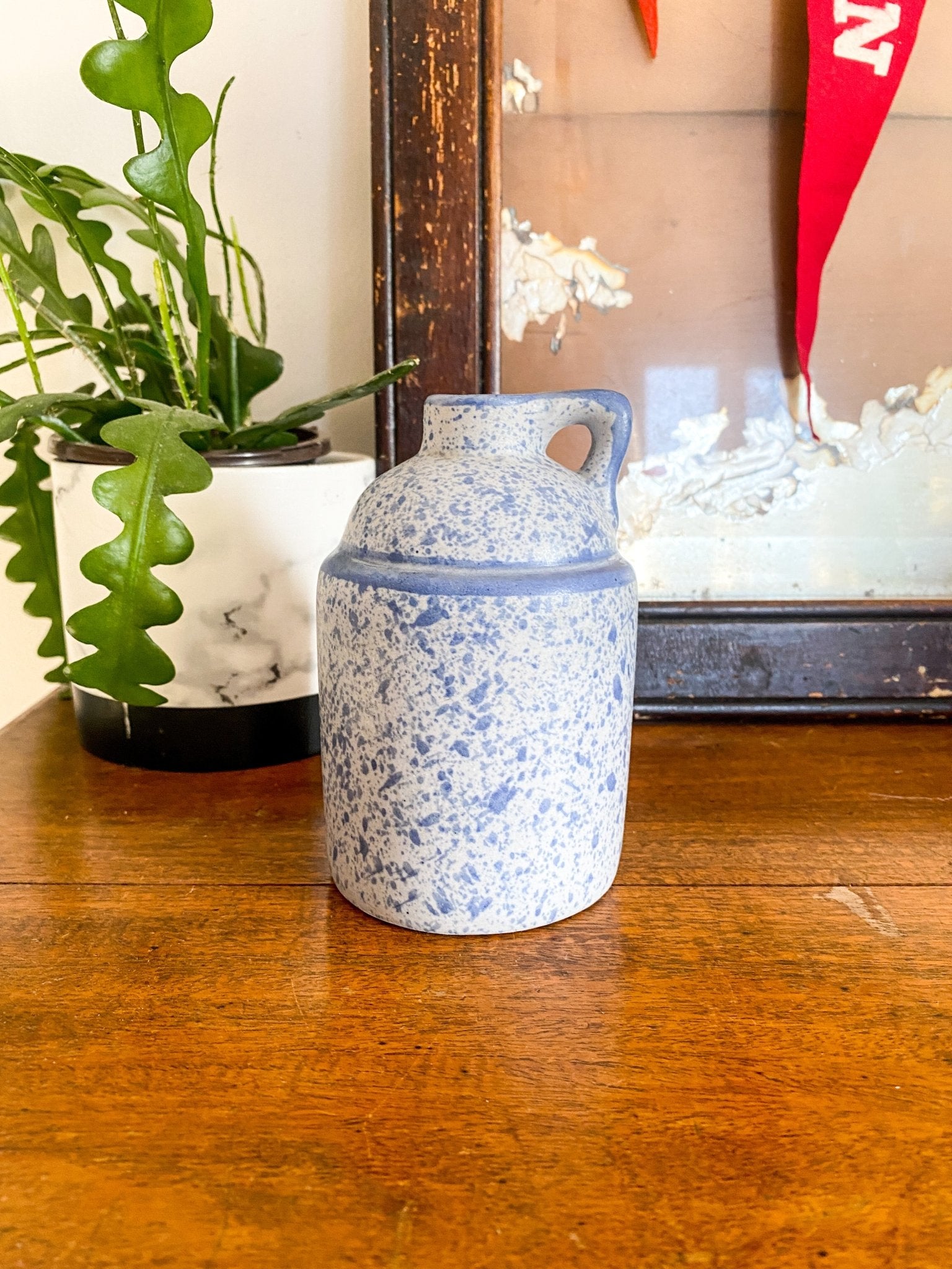 Blue Speckled Laurentian Pottery Jug - Perth Market