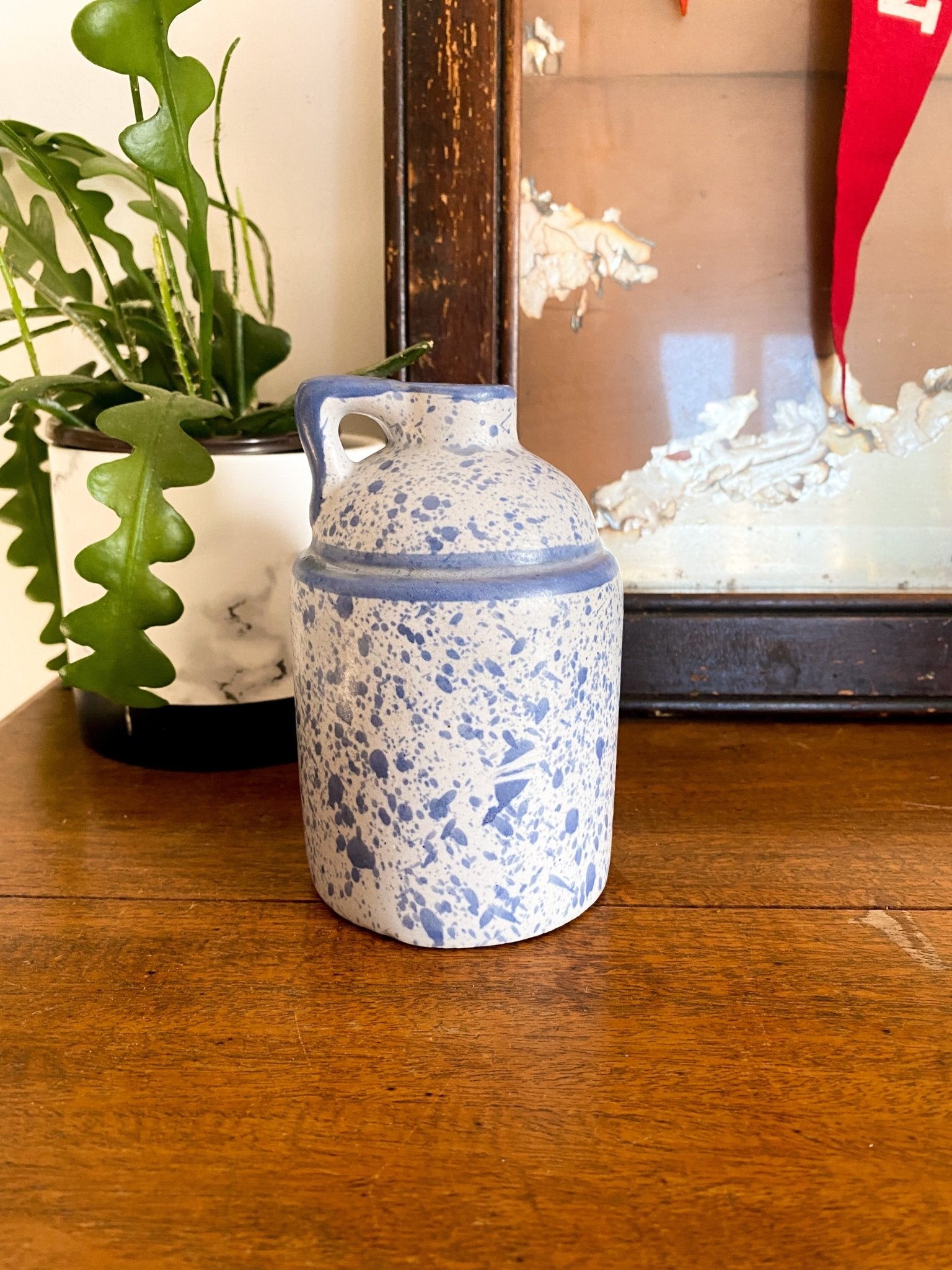 Blue Speckled Laurentian Pottery Jug - Perth Market