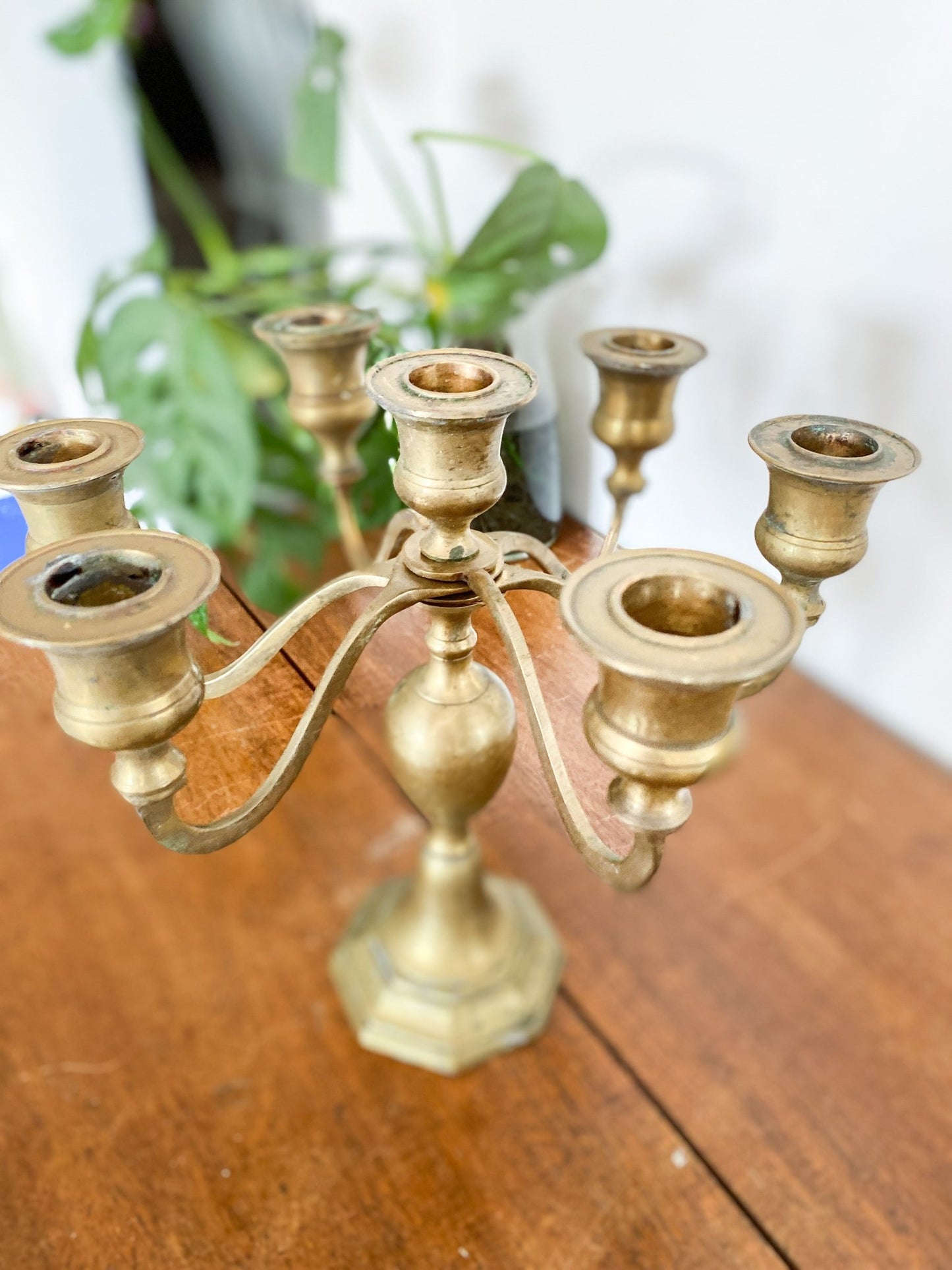 Brass Candelabra - 5 Candles - Perth Market