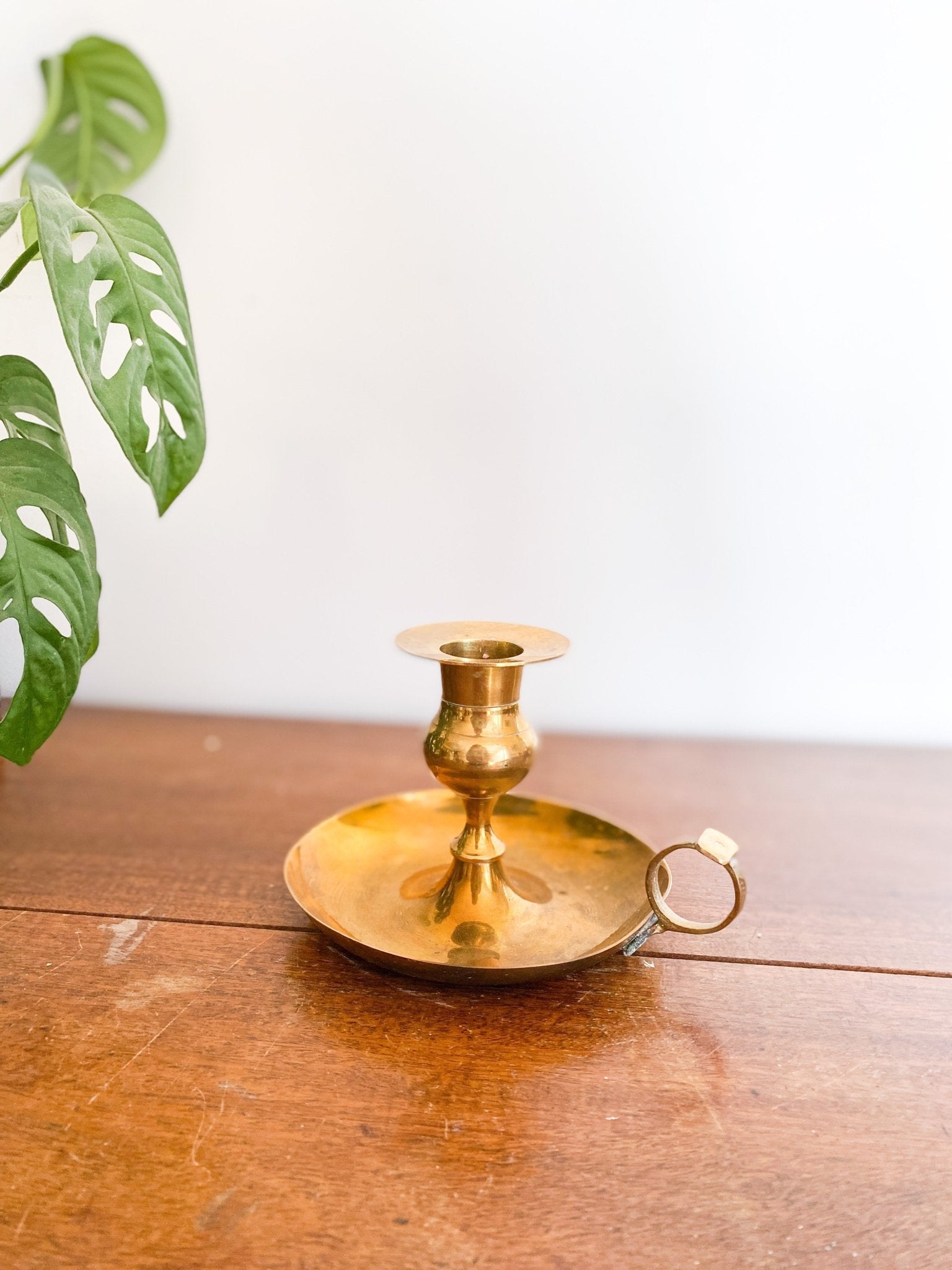 Brass Candleholder with Handle - Perth Market