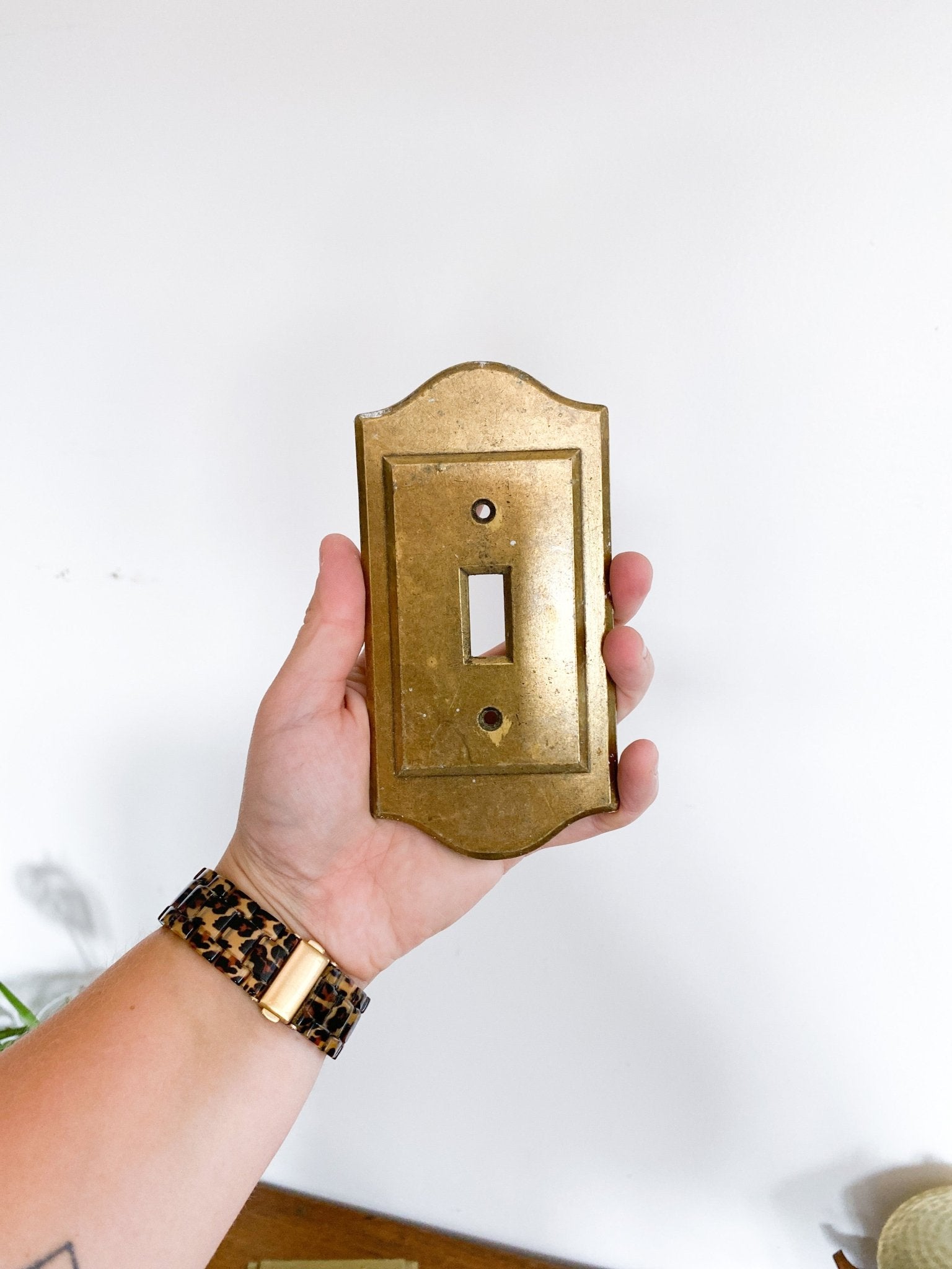 Brass Light Switch Plate Cover - Perth Market