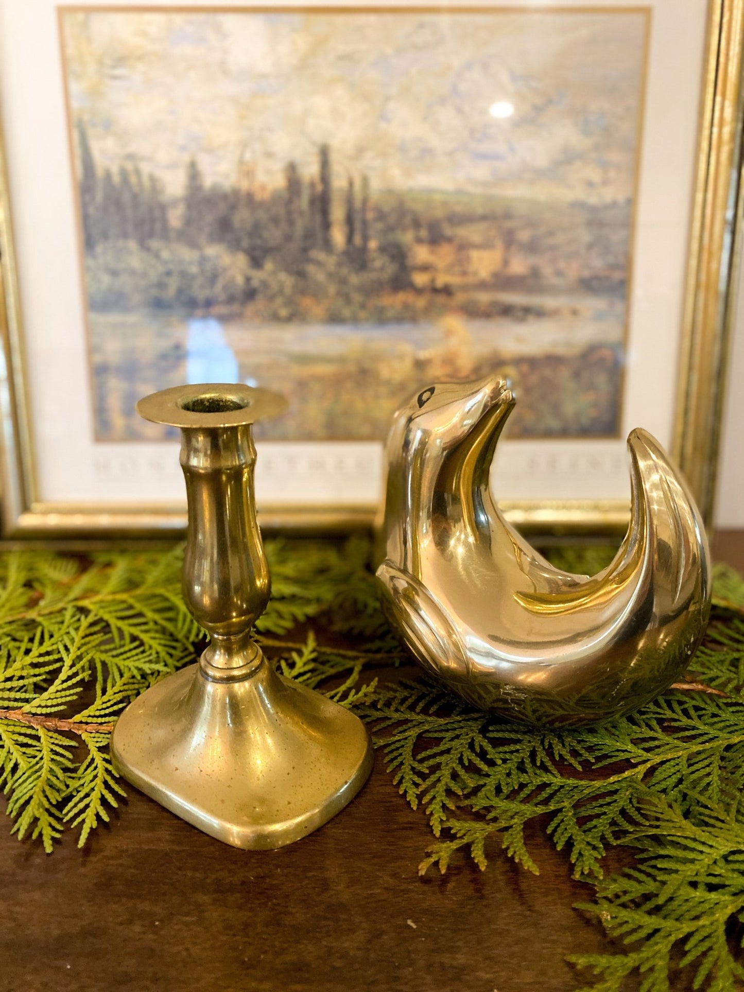 Brass Seal Paperweight / Doorstopper - Perth Market