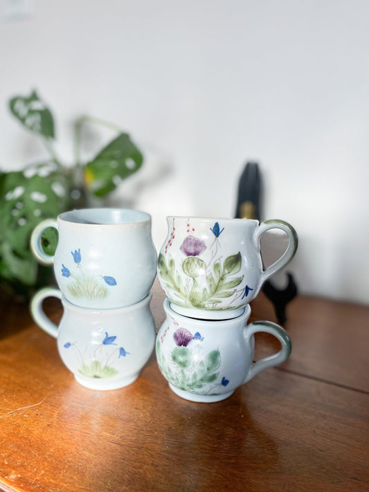 Buchan Thistleware Mug Set - Scottish Stoneware - Perth Market