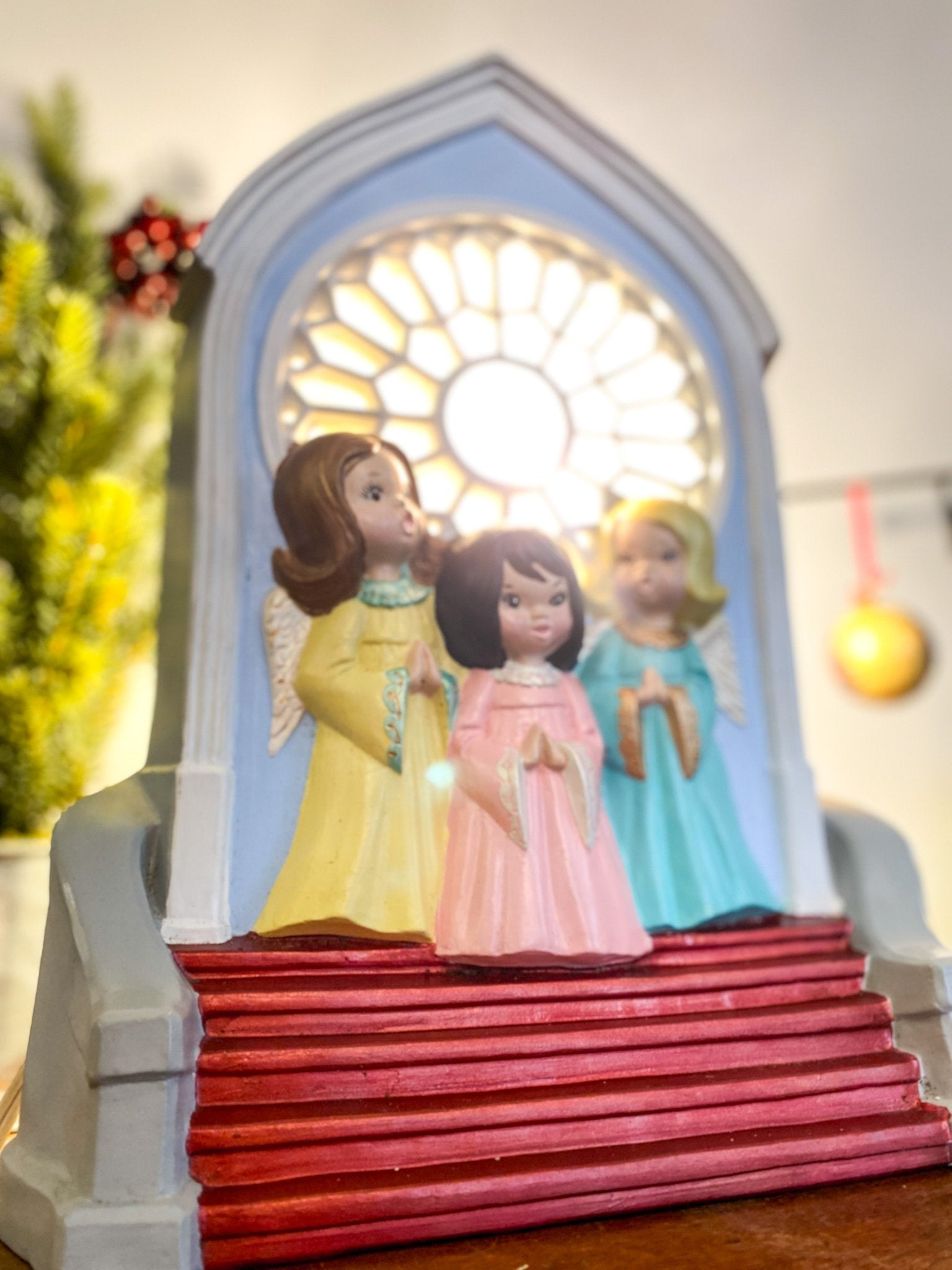 Ceramic Christmas Carollers with Light & Music Box - Perth Market