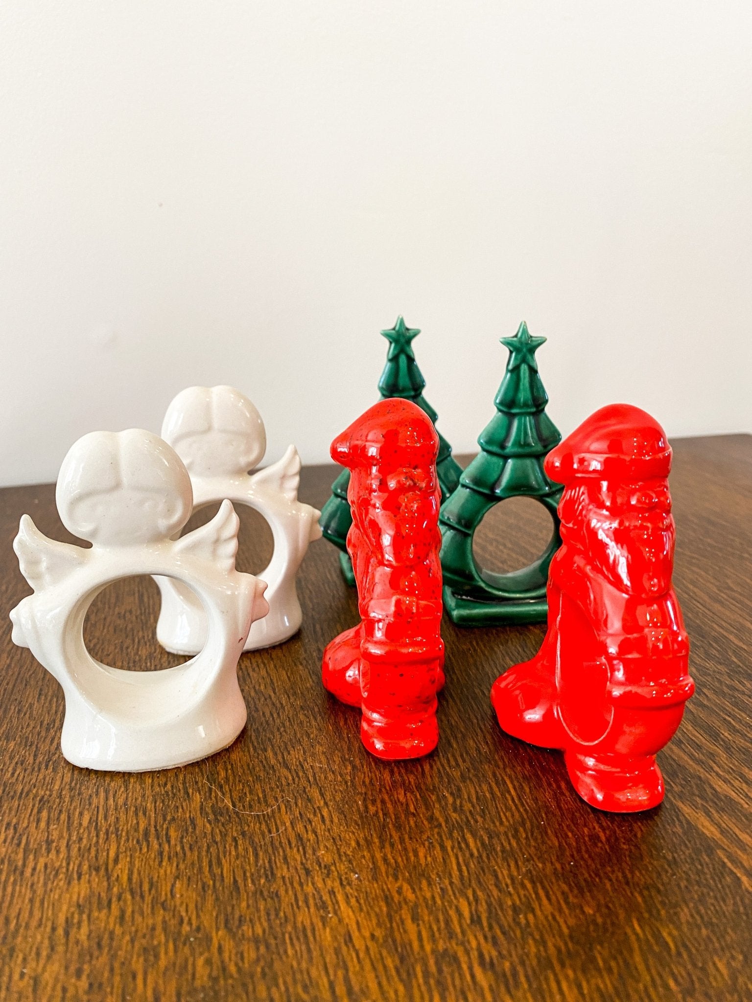 Christmas Napkin Rings | Standing Rings | Tree | Angel | Santa - Perth Market