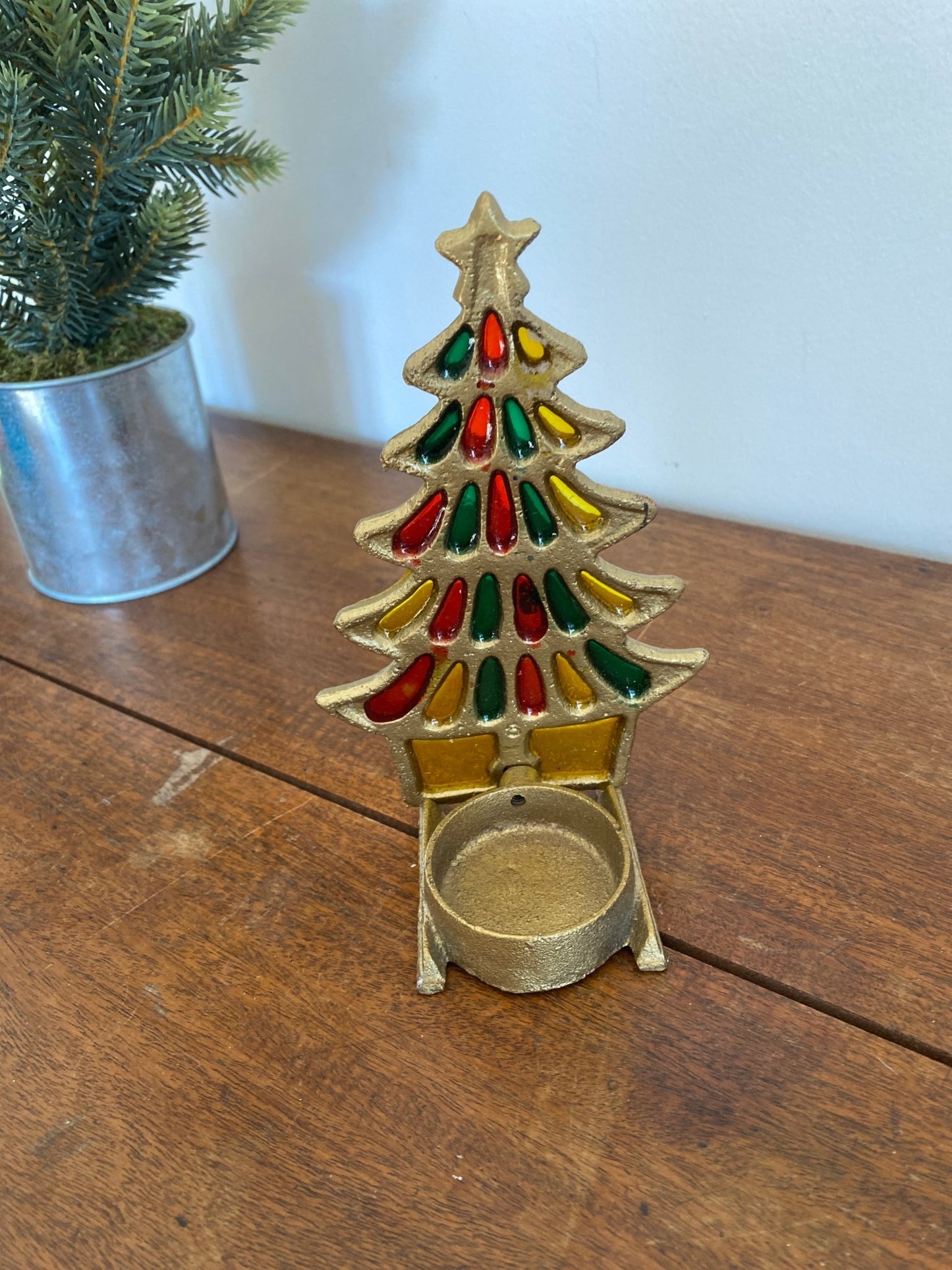 Christmas Tree Tea Light Decor - Perth Market