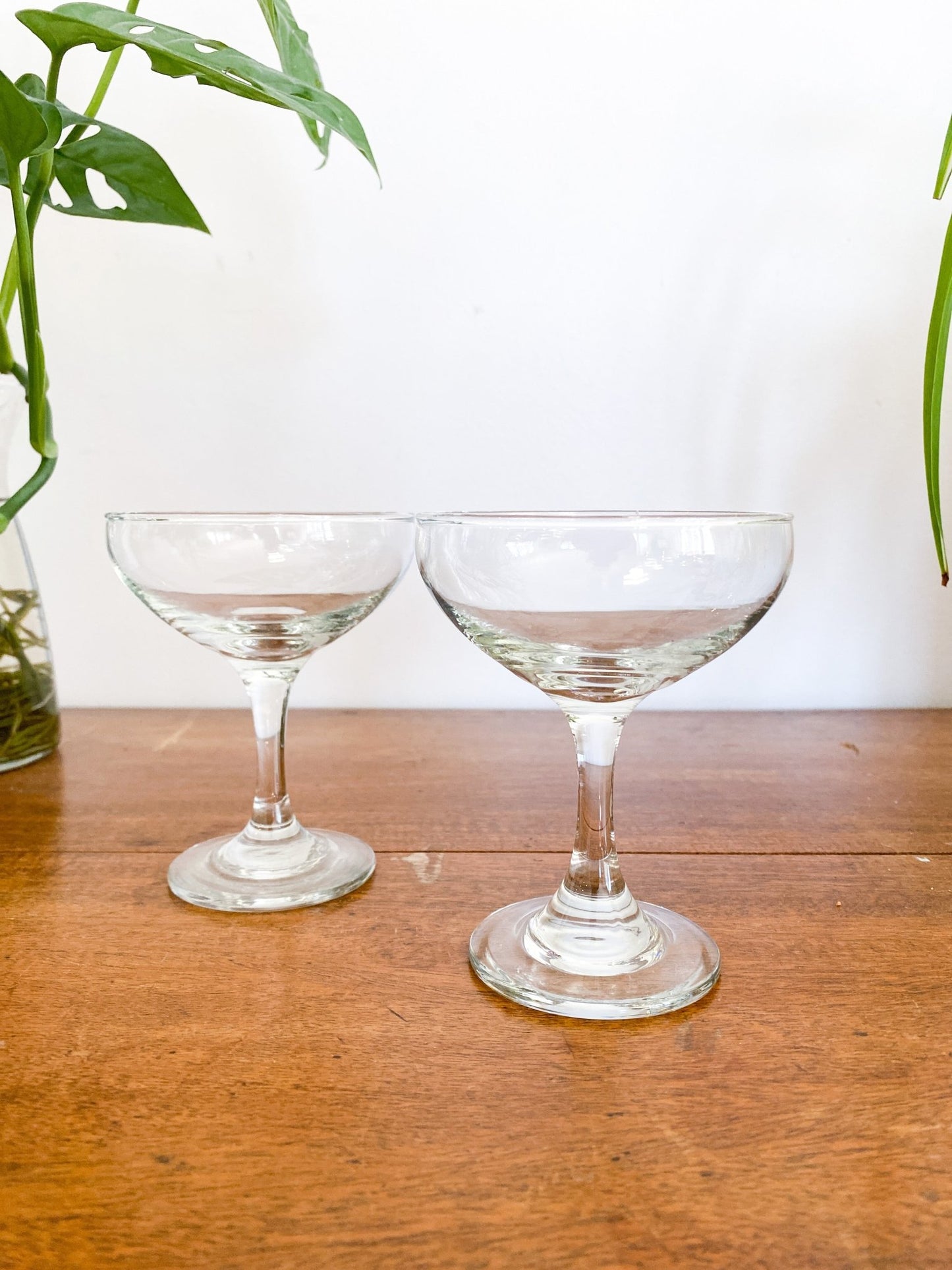 Clear Champagne Glasses (Set of 2) - Perth Market