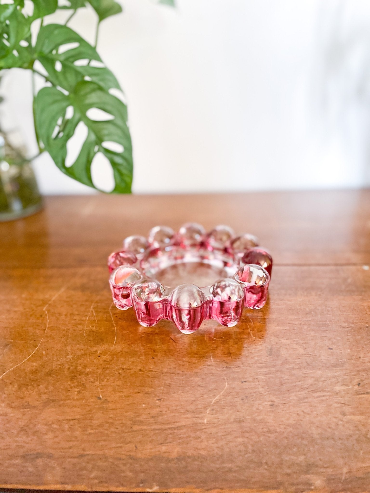 Cranberry Glass Ashtray - Perth Market