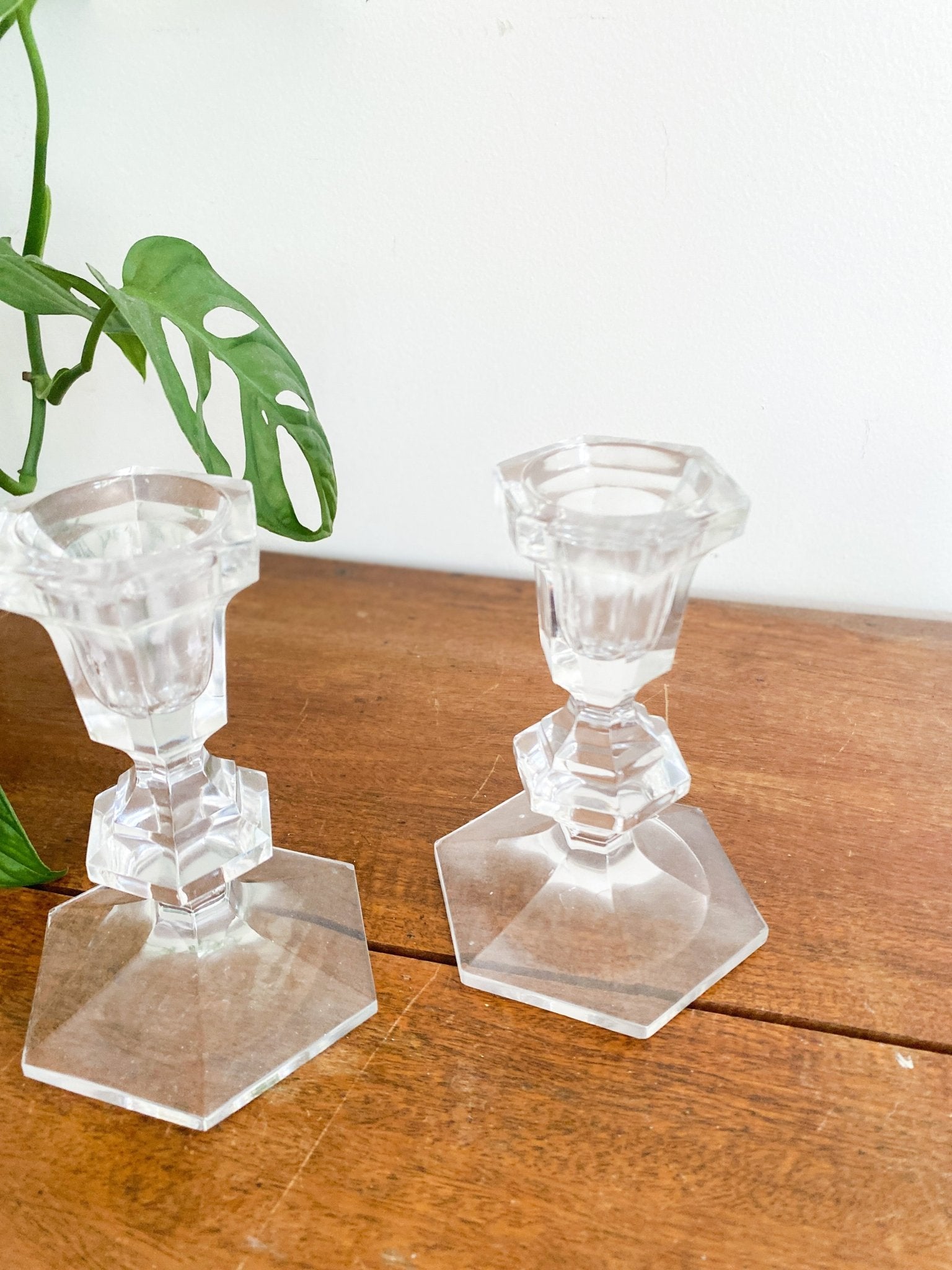 Crystal Candlestick Holders - Perth Market