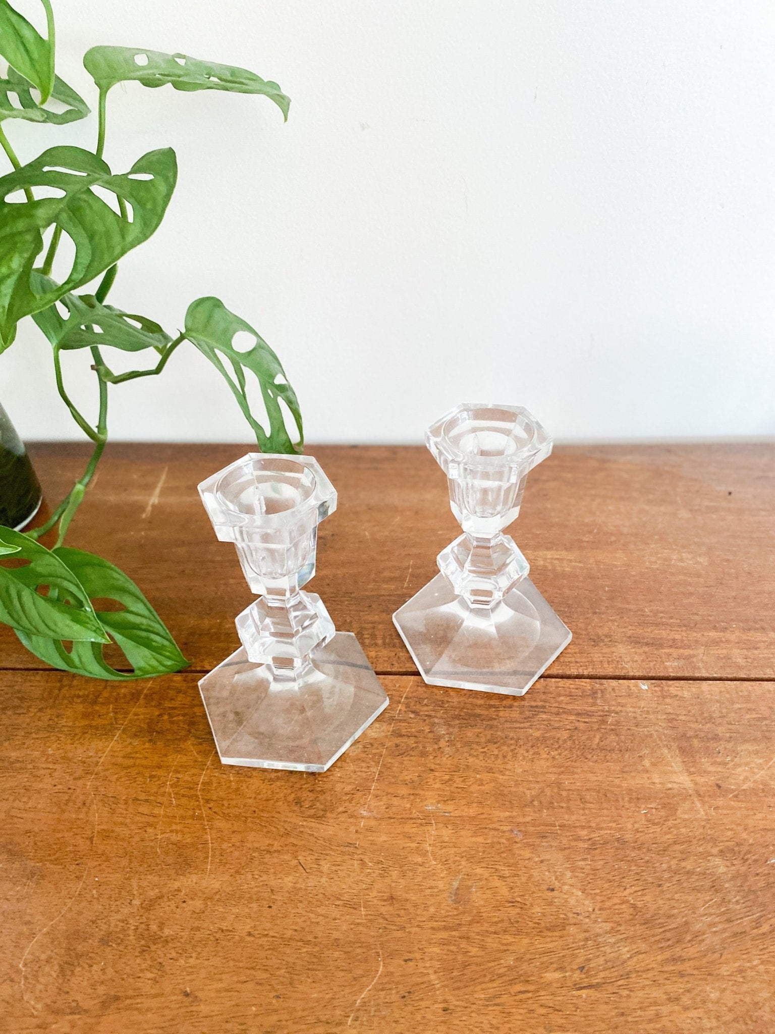 Crystal Candlestick Holders - Perth Market