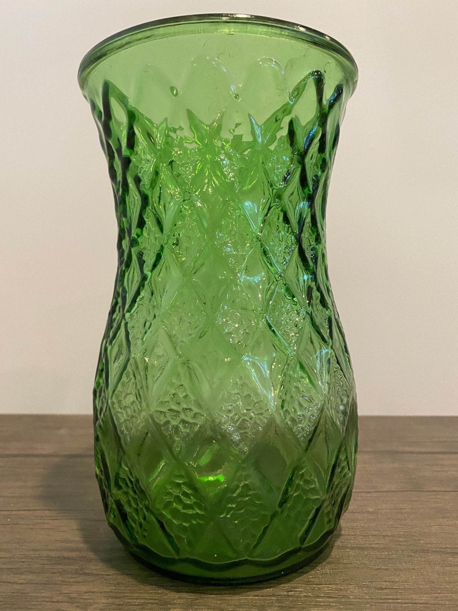 Diamond Quilted Green Vase - Perth Market