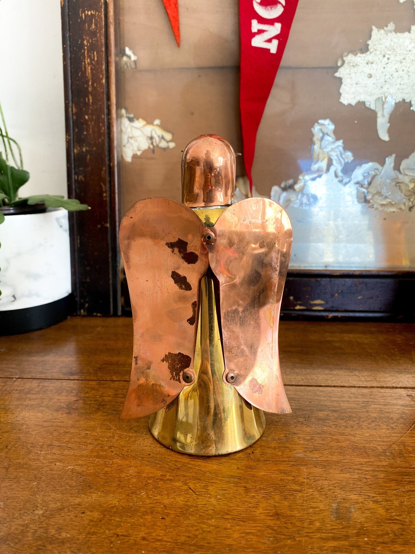 Eaton’s Brass and Copper Angel Candleholder - Perth Market