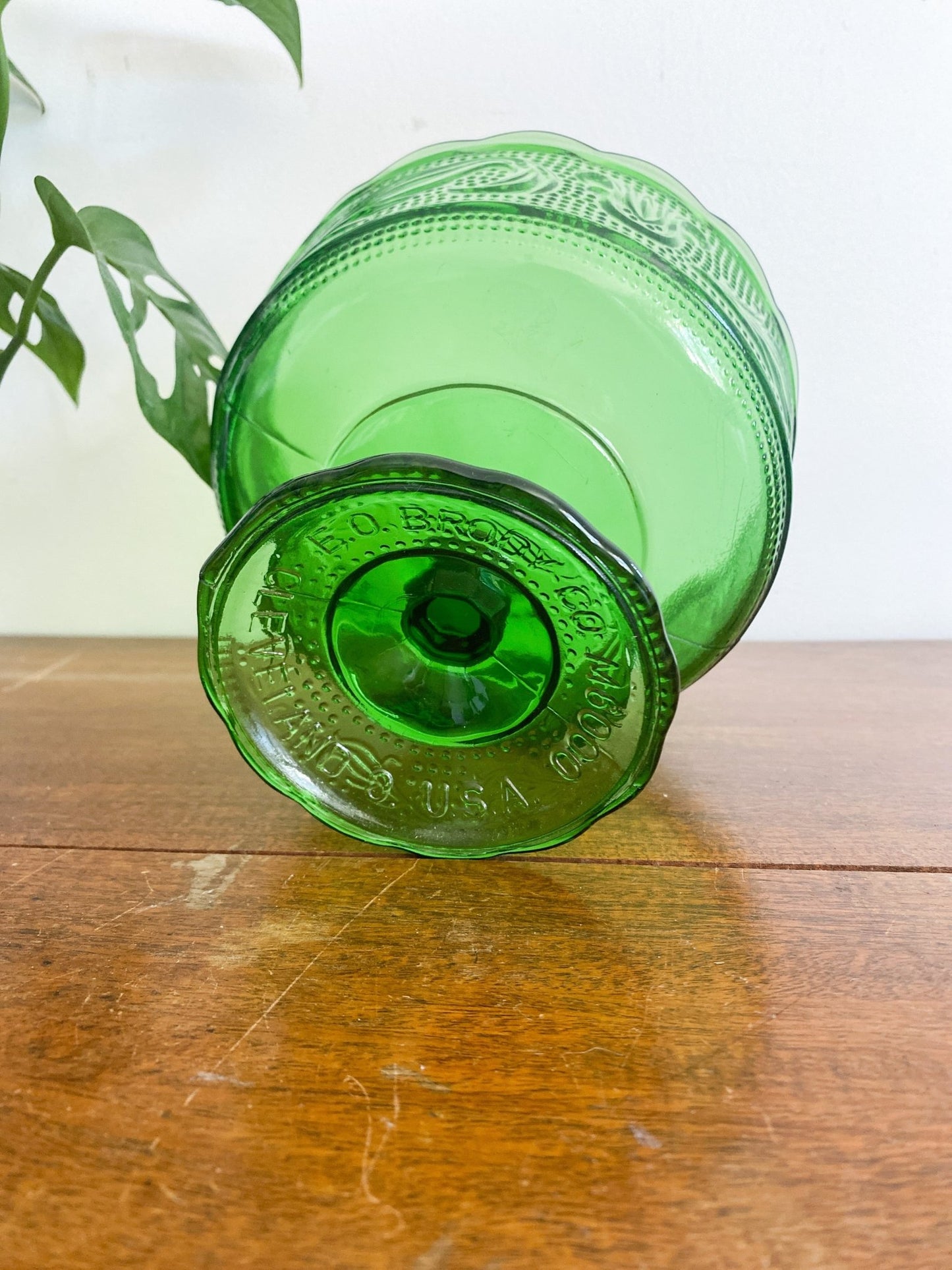 E.O. Brody Large Stemmed Green Glass - Perth Market