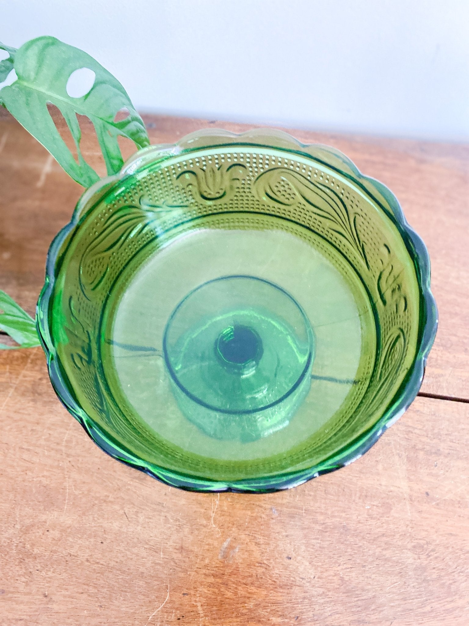 E.O. Brody Large Stemmed Green Glass - Perth Market