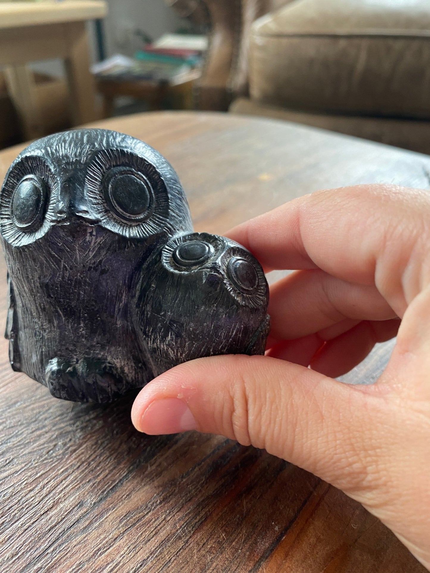 Faux Owl Soapstone Figurine inuit figurine - Perth Market