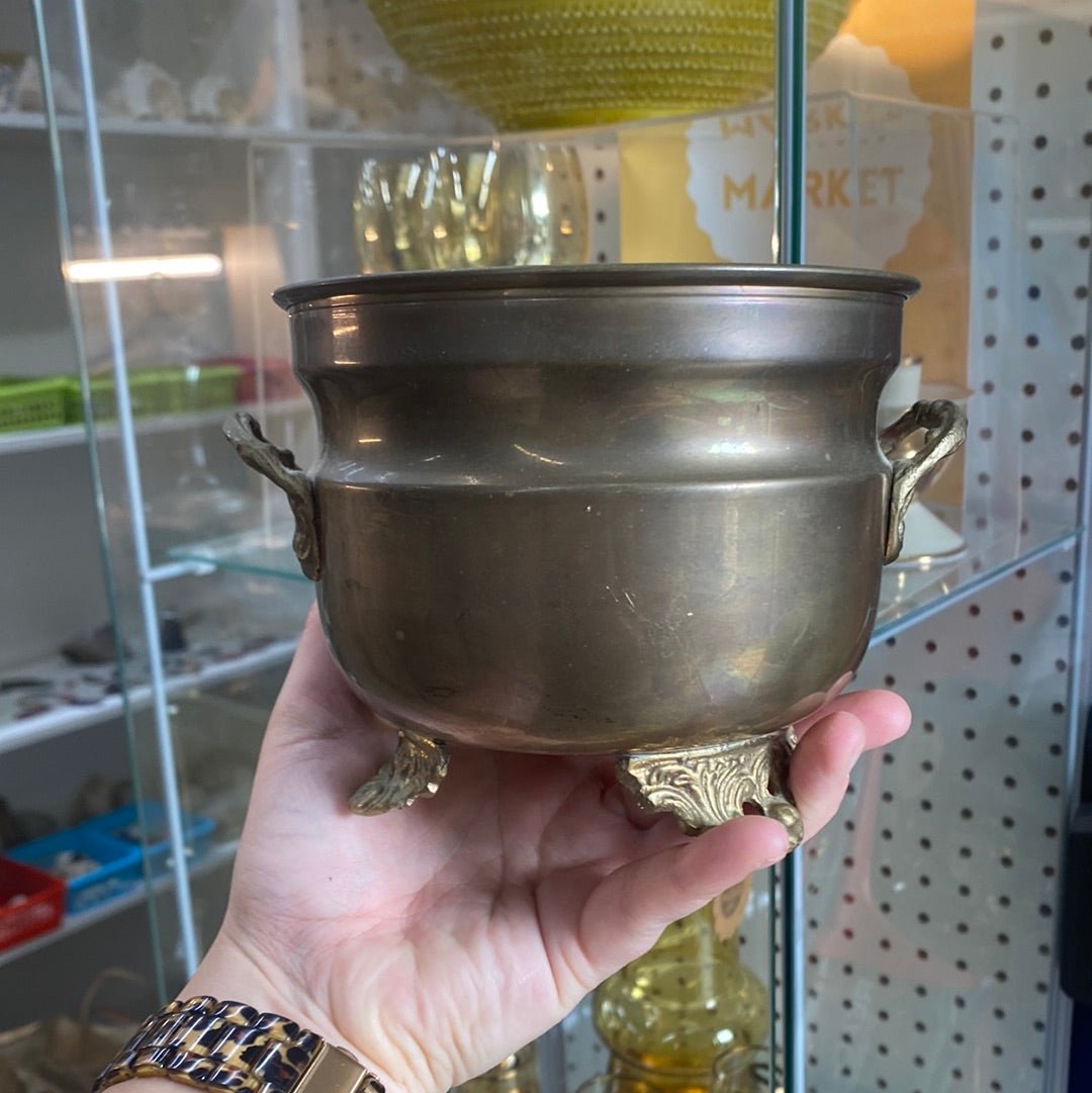 Footed Brass Bowl - Perth Market