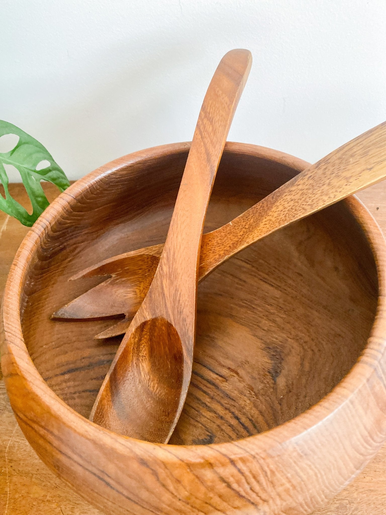 Genuine Teak Salad Bowl Set - Perth Market