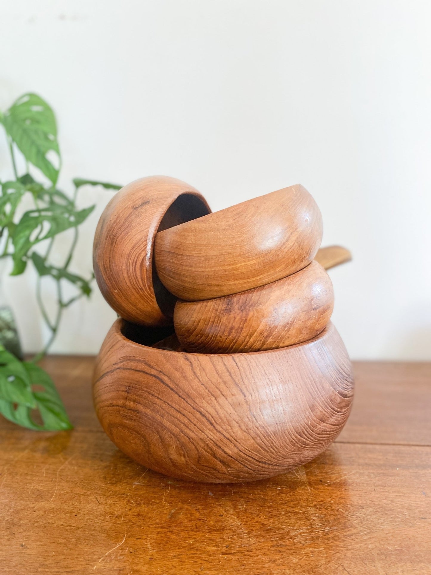 Genuine Teak Salad Bowl Set - Perth Market